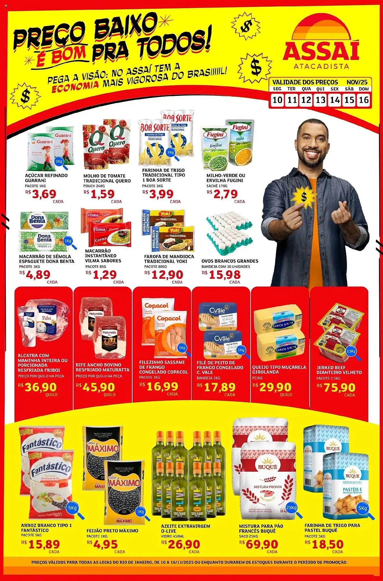 Encarte de Encarte Assaí Atacadista 10 de novembro até 16 de novembro 2025 - Pagina 1