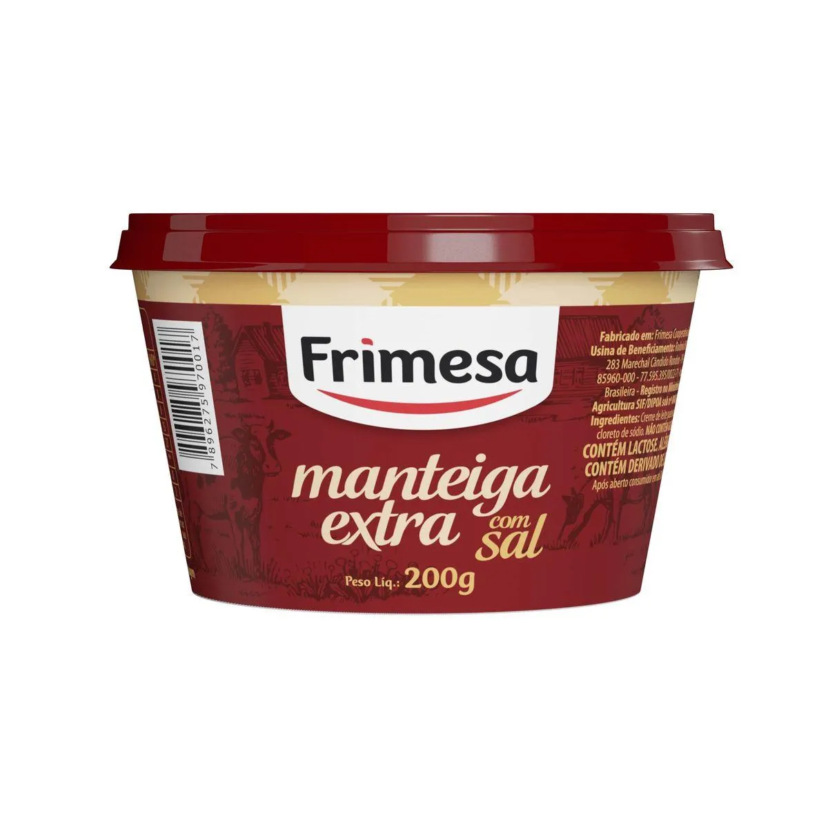 Manteiga Frimesa 200g Extra Com Sal
