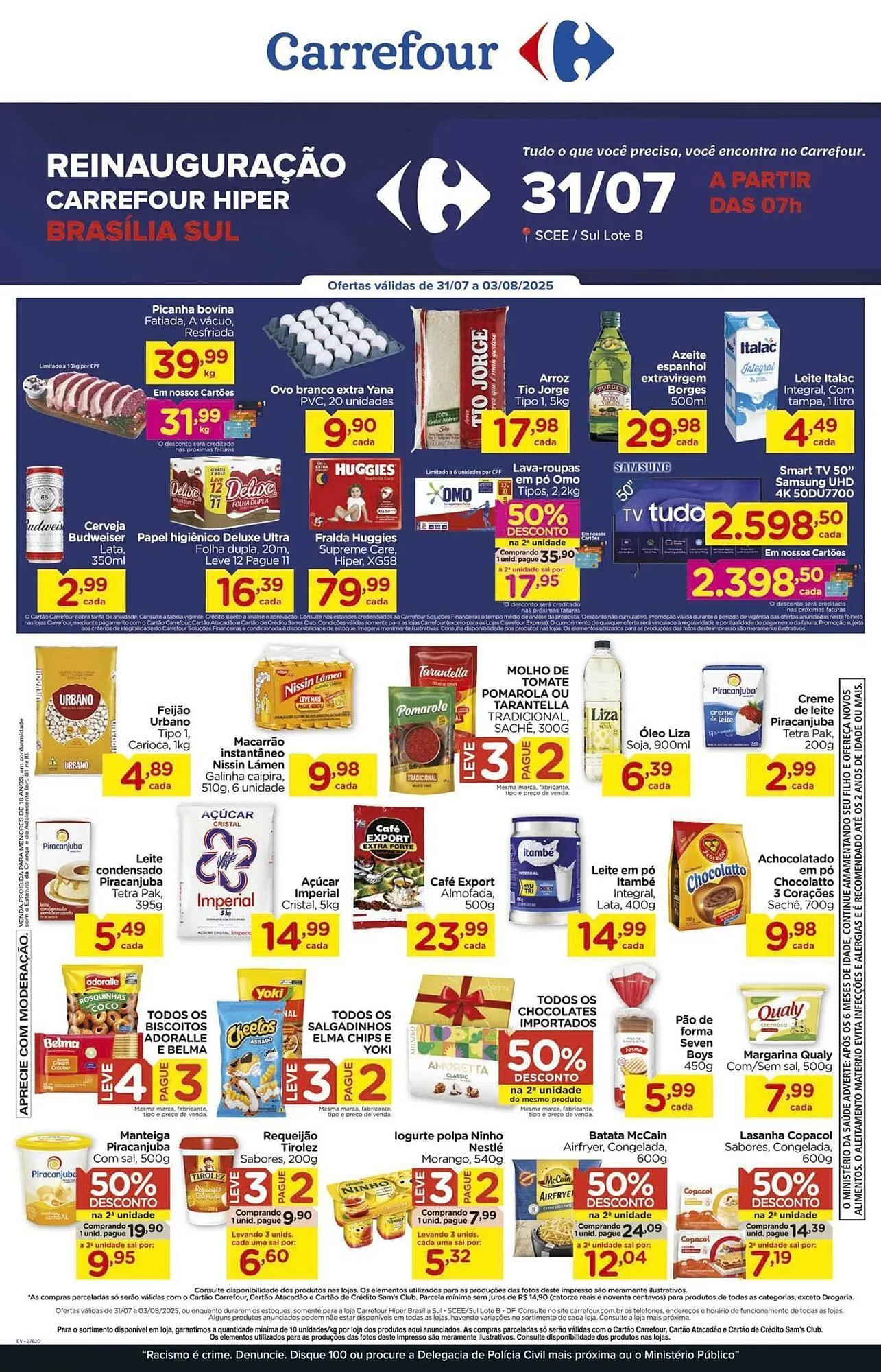 Encarte de Catálogo Carrefour 31 de julho até 3 de agosto 2025 - Pagina 1