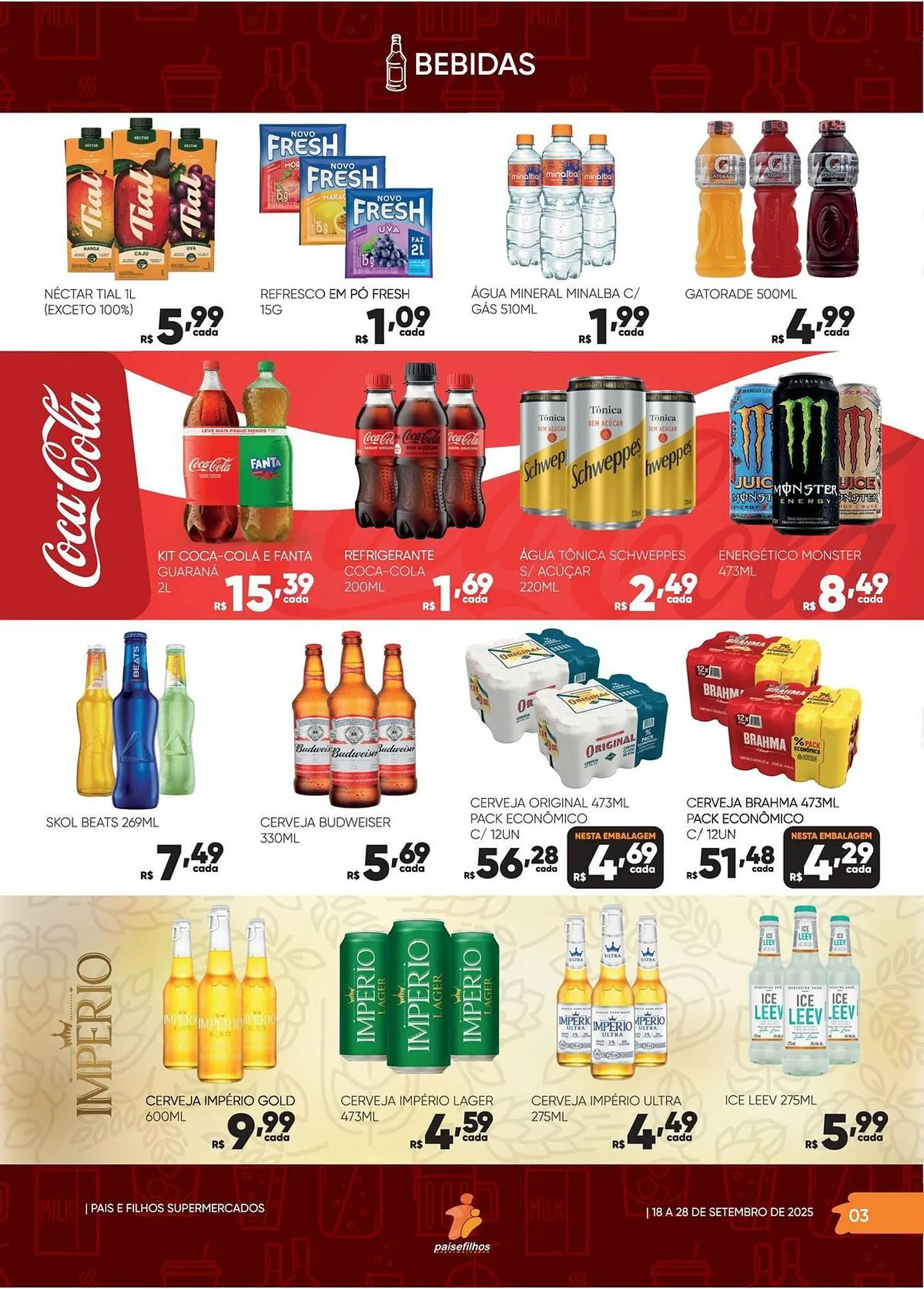 Encarte de Catálogo Pais e Filhos Supermercados 19 de setembro até 28 de setembro 2025 - Pagina 3