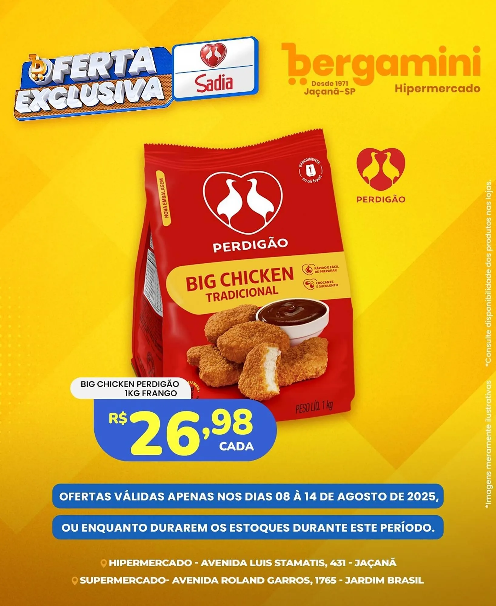 Encarte de Catálogo Supermercado Bergamini 8 de agosto até 14 de agosto 2025 - Pagina 1