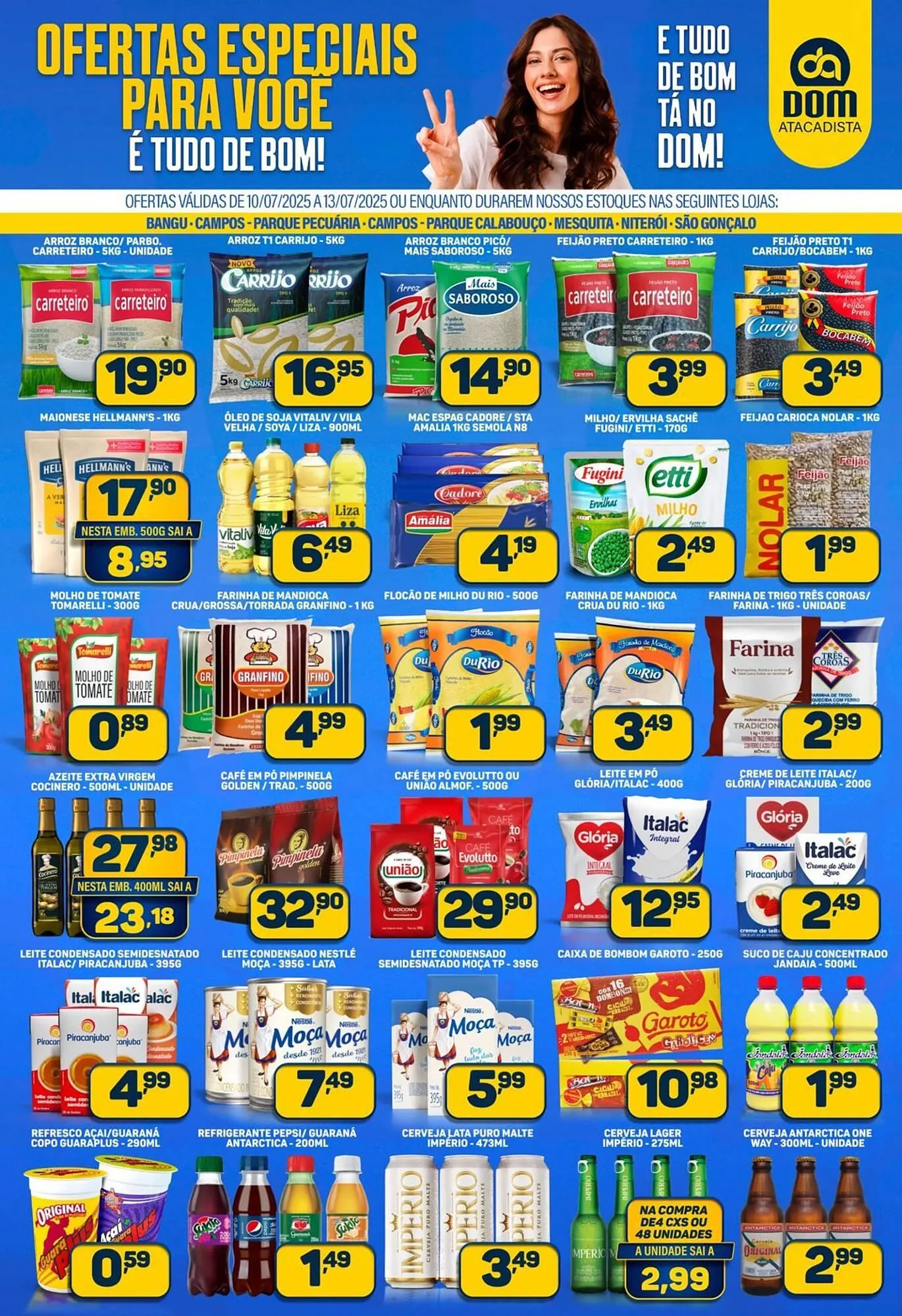 Encarte de Catálogo Dom Atacadista 10 de julho até 13 de julho 2025 - Pagina 1