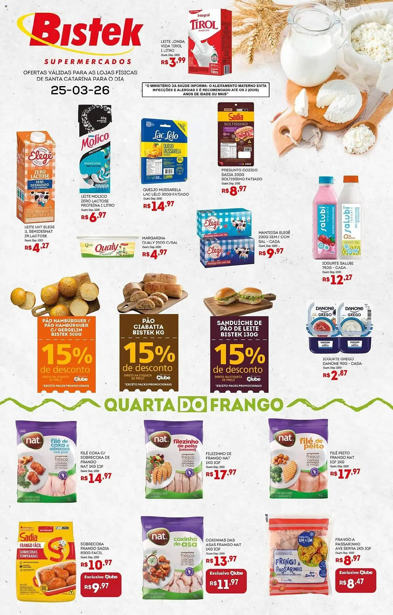 Encarte de Encarte Bistek Supermercados 25 de março até 25 de março 2026 - Pagina 1