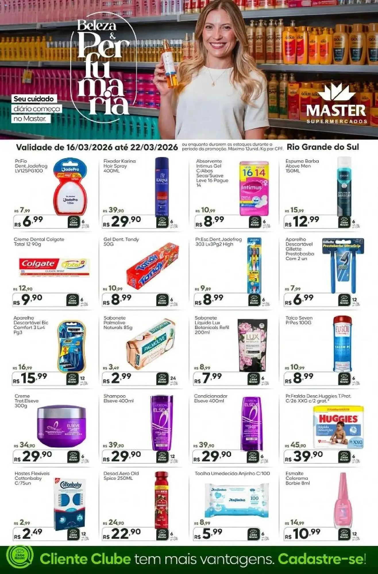 Encarte de Folheto Master Supermercados 16 de março até 22 de março 2026 - Pagina 1
