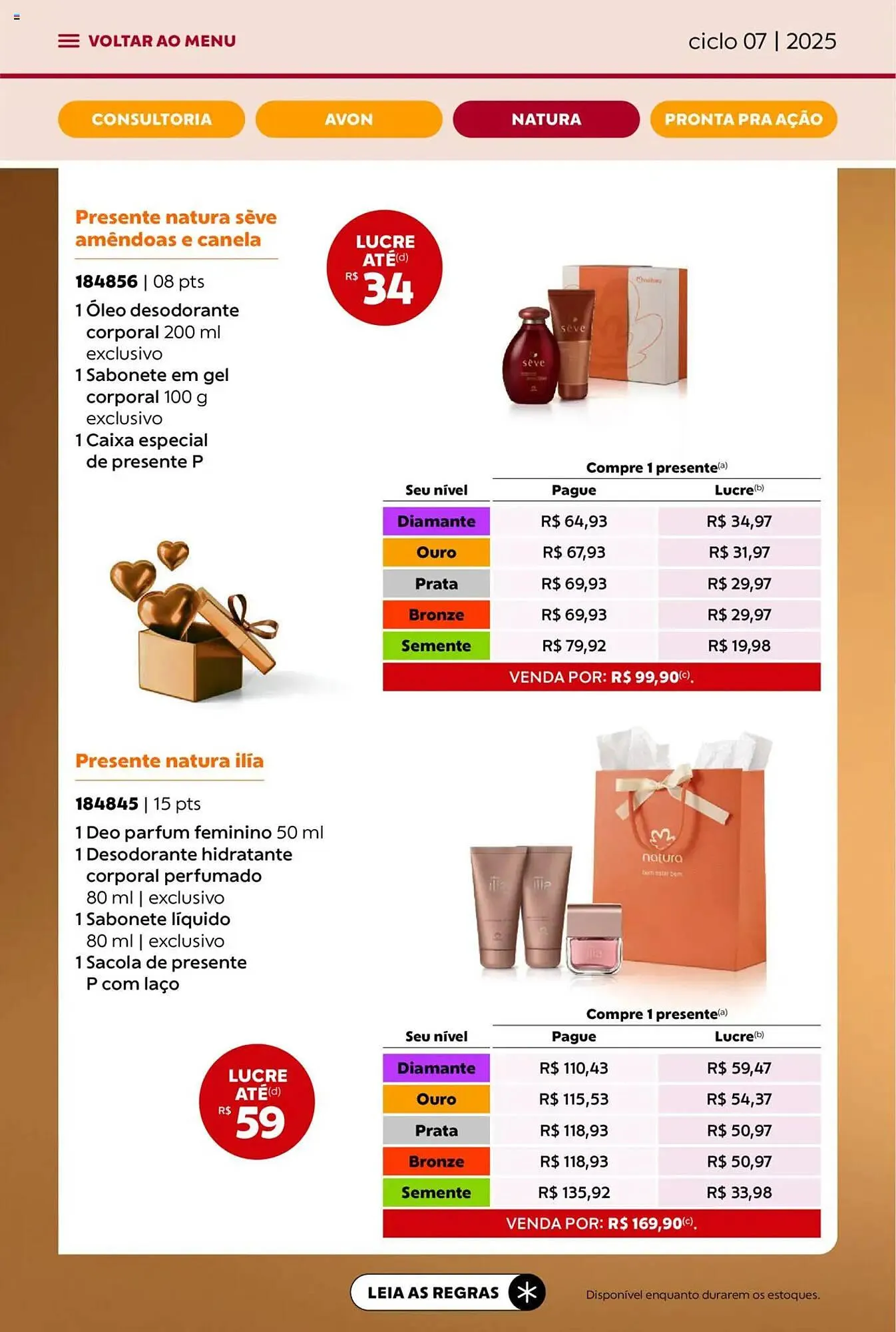 Encarte de Catálogo Avon 3 de abril até 1 de maio 2025 - Pagina 74