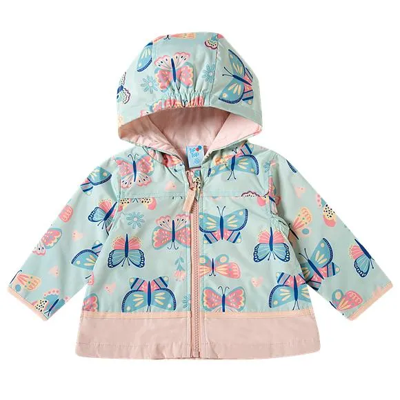 Capa de chuva borboletas poliuretano bebê tip top