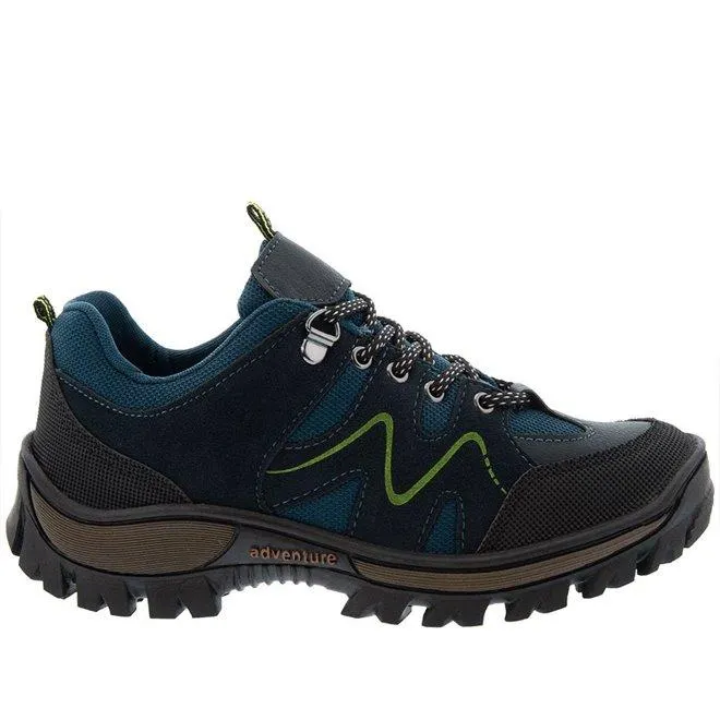 Bota Adventure Infantil Cross Road Recortes Nobuck Marinho