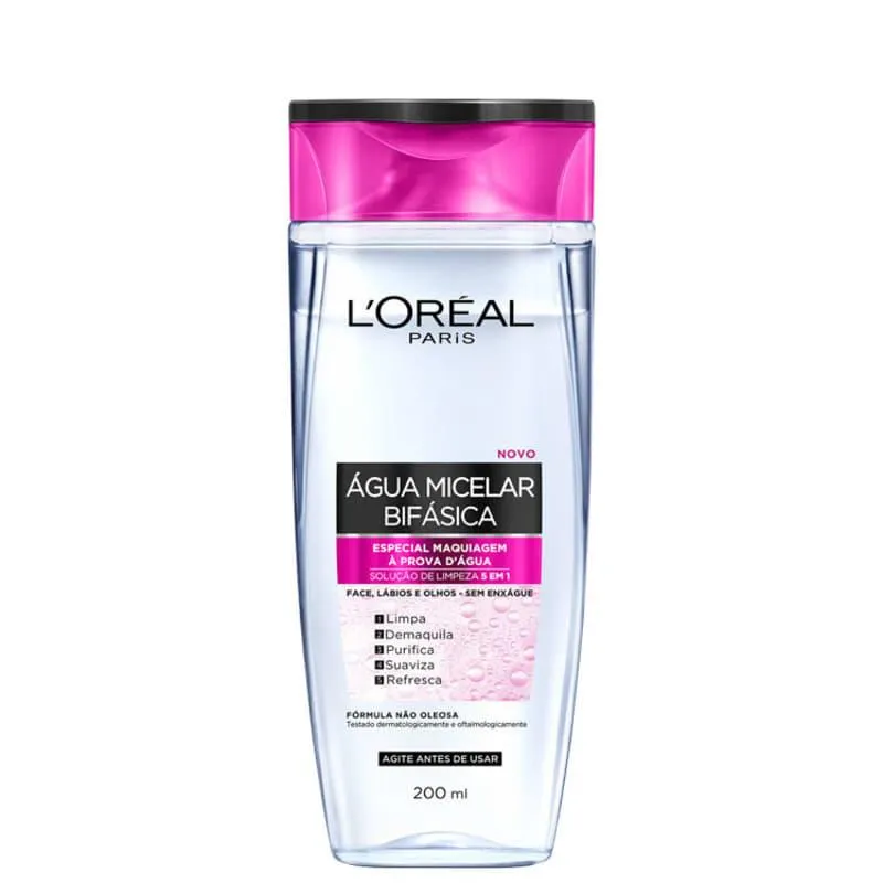 Água Micelar L'Oréal Paris Dermo Expertise Bifásica 200ml