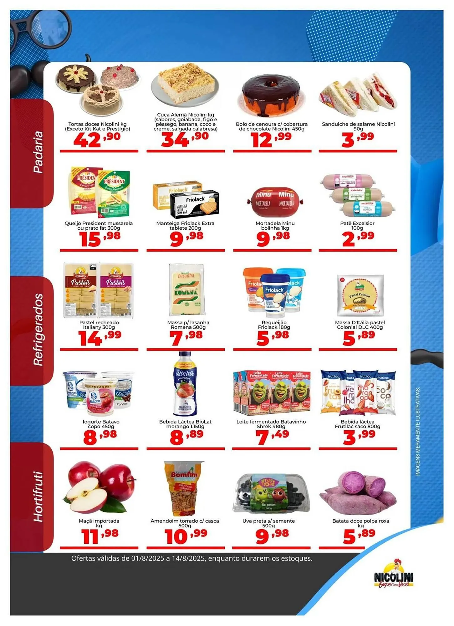 Encarte de Catálogo Super Nicolini 1 de agosto até 14 de agosto 2025 - Pagina 3