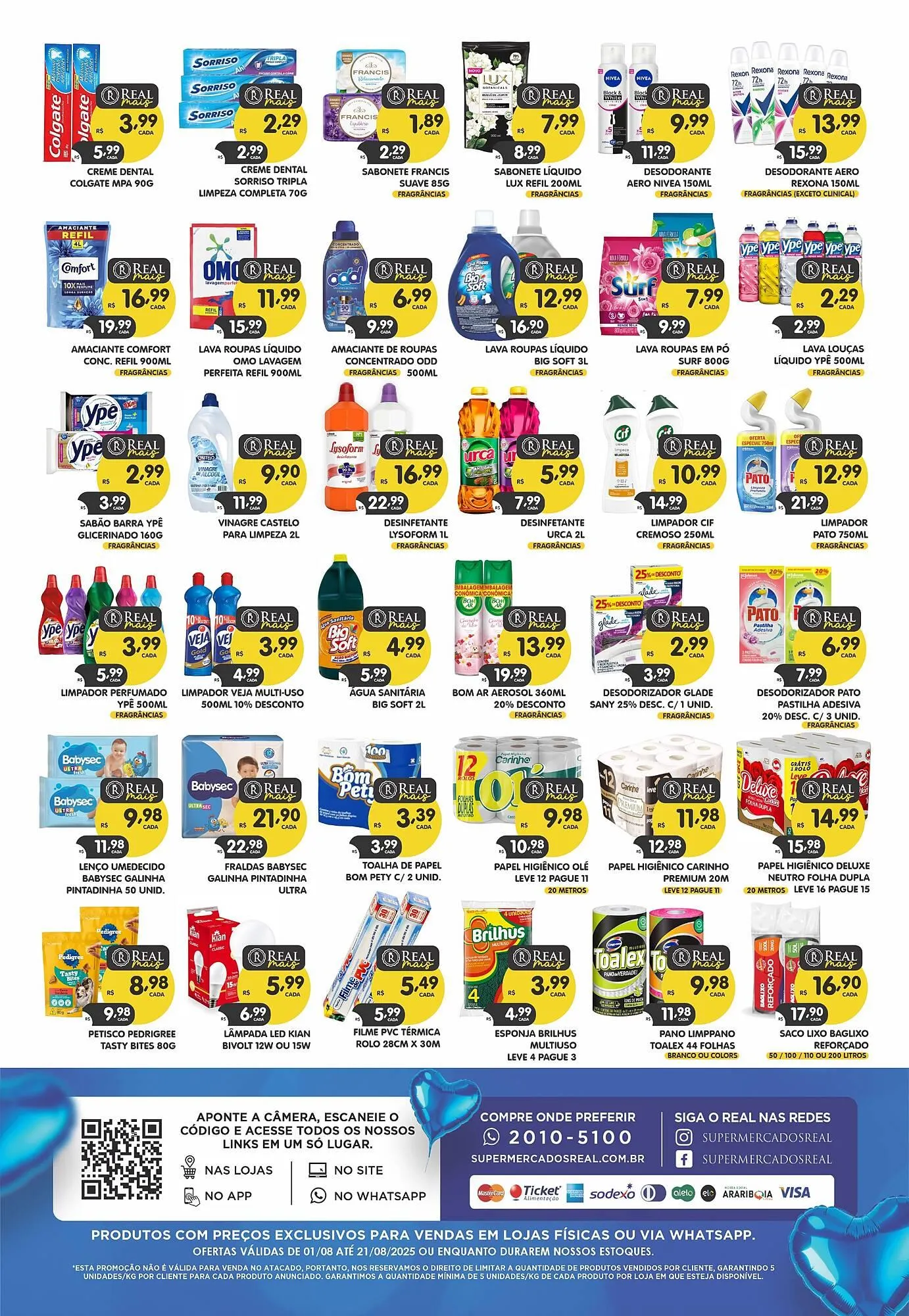 Encarte de Catálogo Supermercados Real 1 de agosto até 21 de agosto 2025 - Pagina 8
