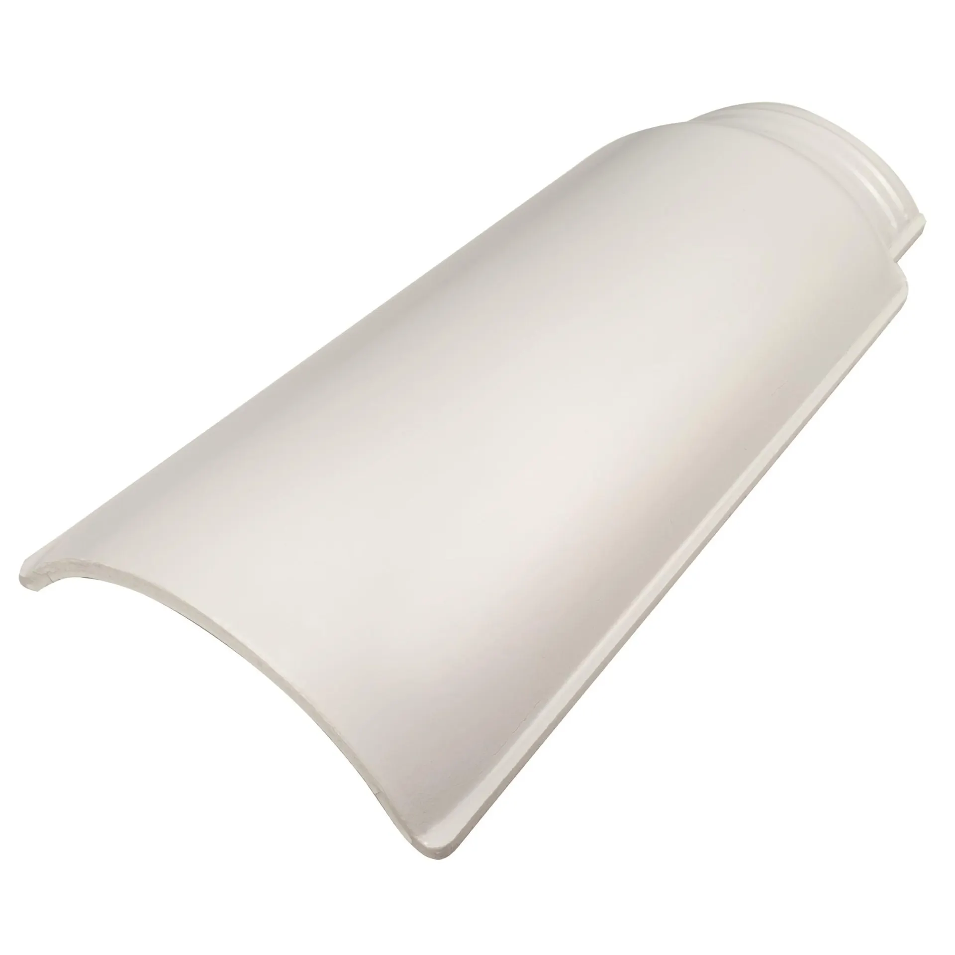 Cumeeira Cerâmica Esmaltado 18,5x44,4cm Branca - Artgres