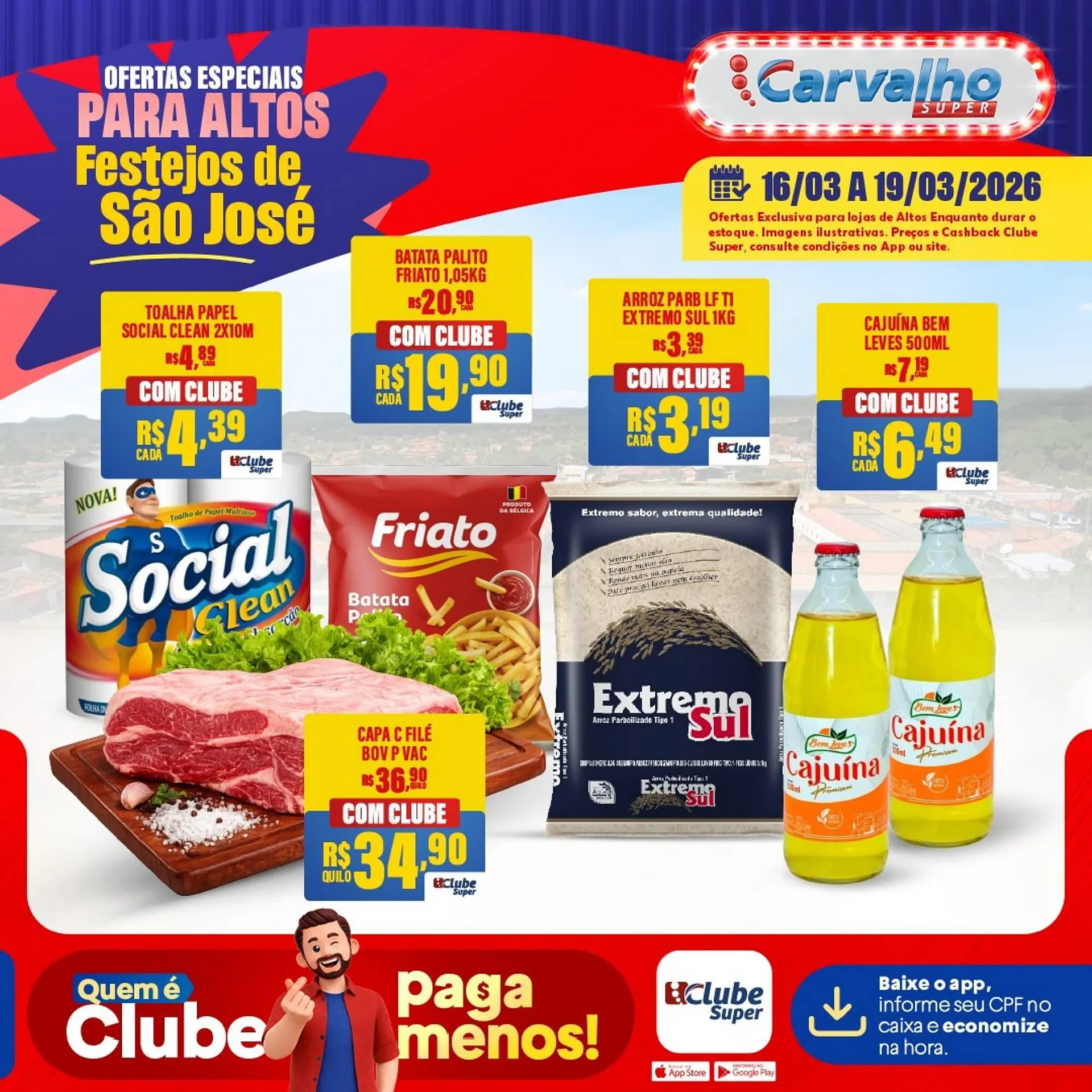 Encarte de Catálogo Carvalho Supermercado 16 de março até 19 de março 2026 - Pagina 6