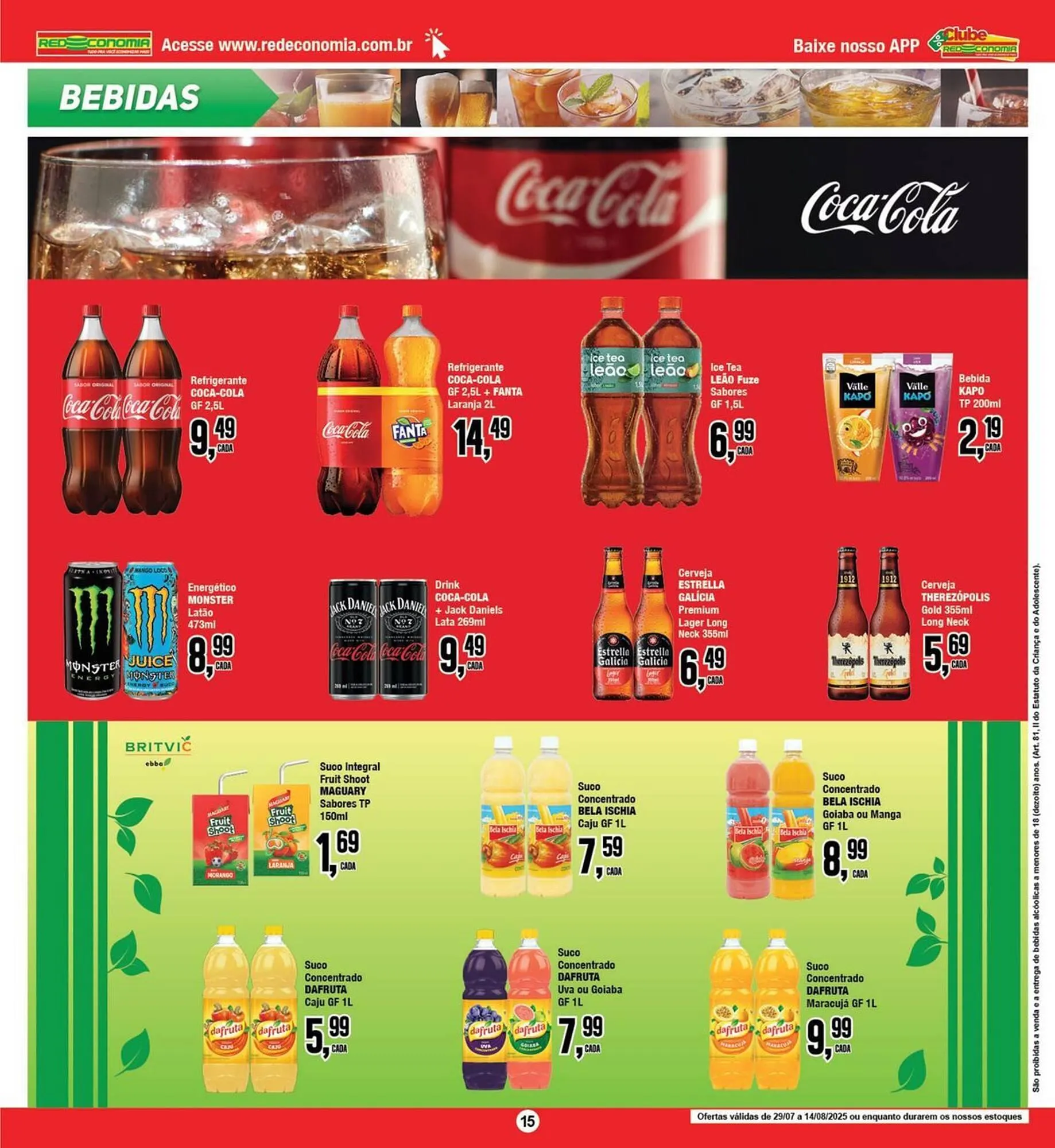 Encarte de Catálogo Rede Economia 8 de agosto até 10 de agosto 2025 - Pagina 15