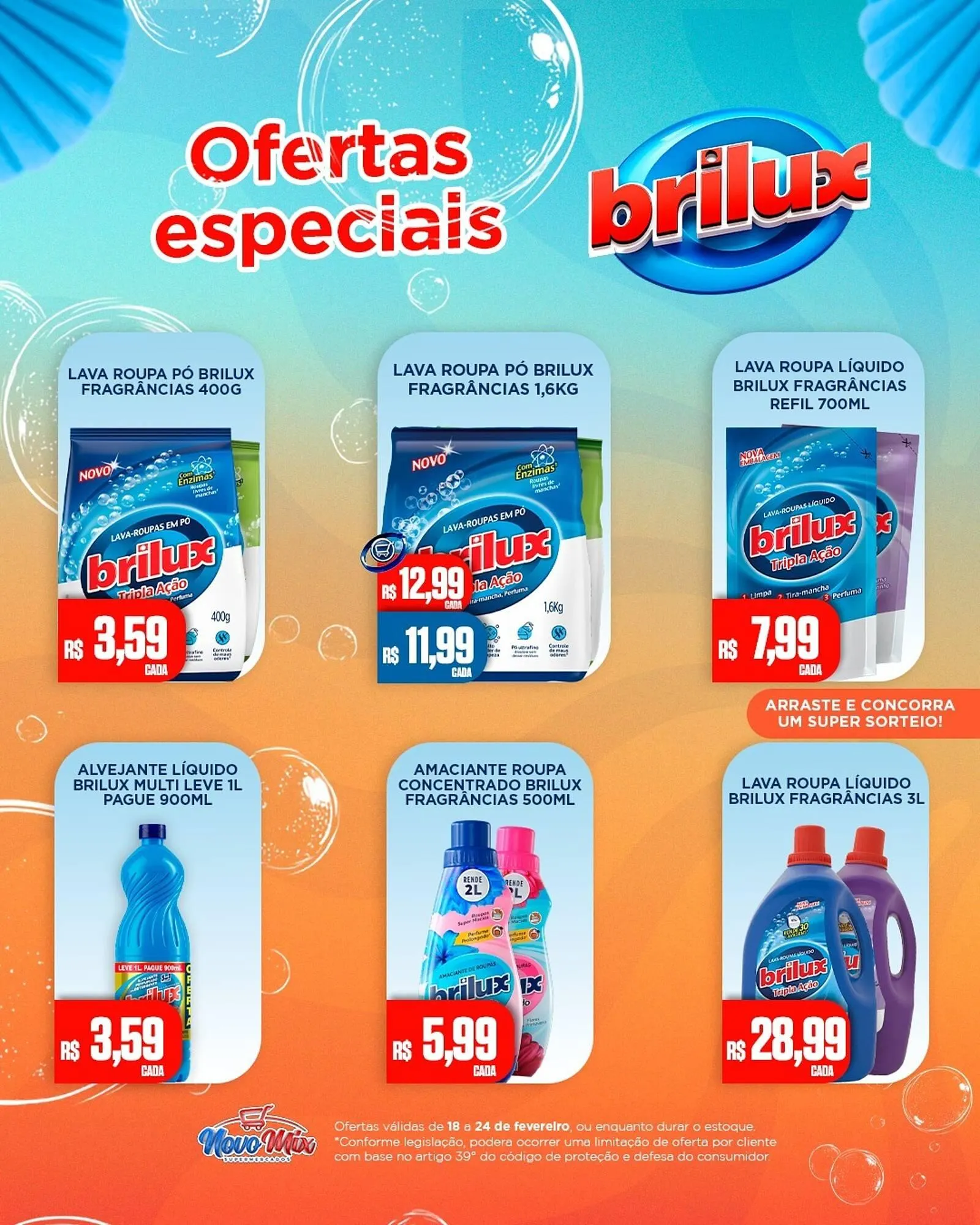 Encarte de Encarte Novo Mix 18 de fevereiro até 24 de fevereiro 2026 - Pagina 1