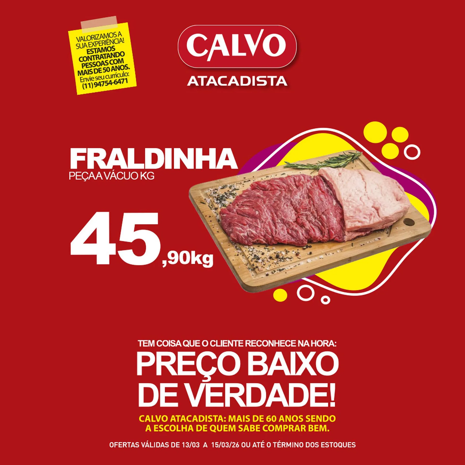 Encarte de Folheto Calvo Atacadista 13 de março até 15 de março 2026 - Pagina 3
