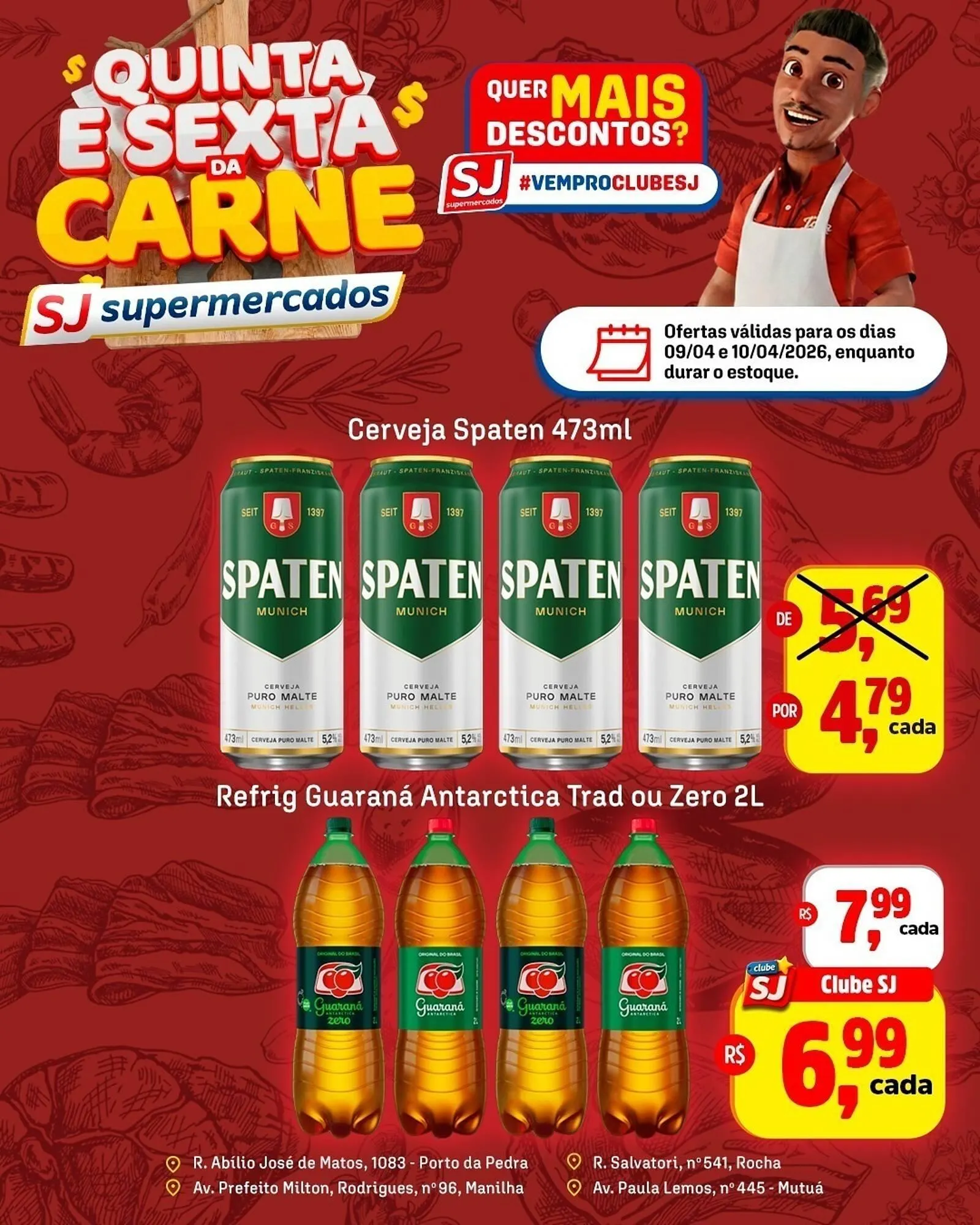 Encarte de Encarte Sj Supermercados 9 de abril até 10 de abril 2026 - Pagina 2