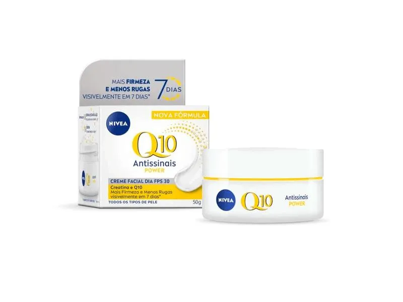 Creme Facial Nivea Q10 Antissinais Power FPS30 Dia 50g