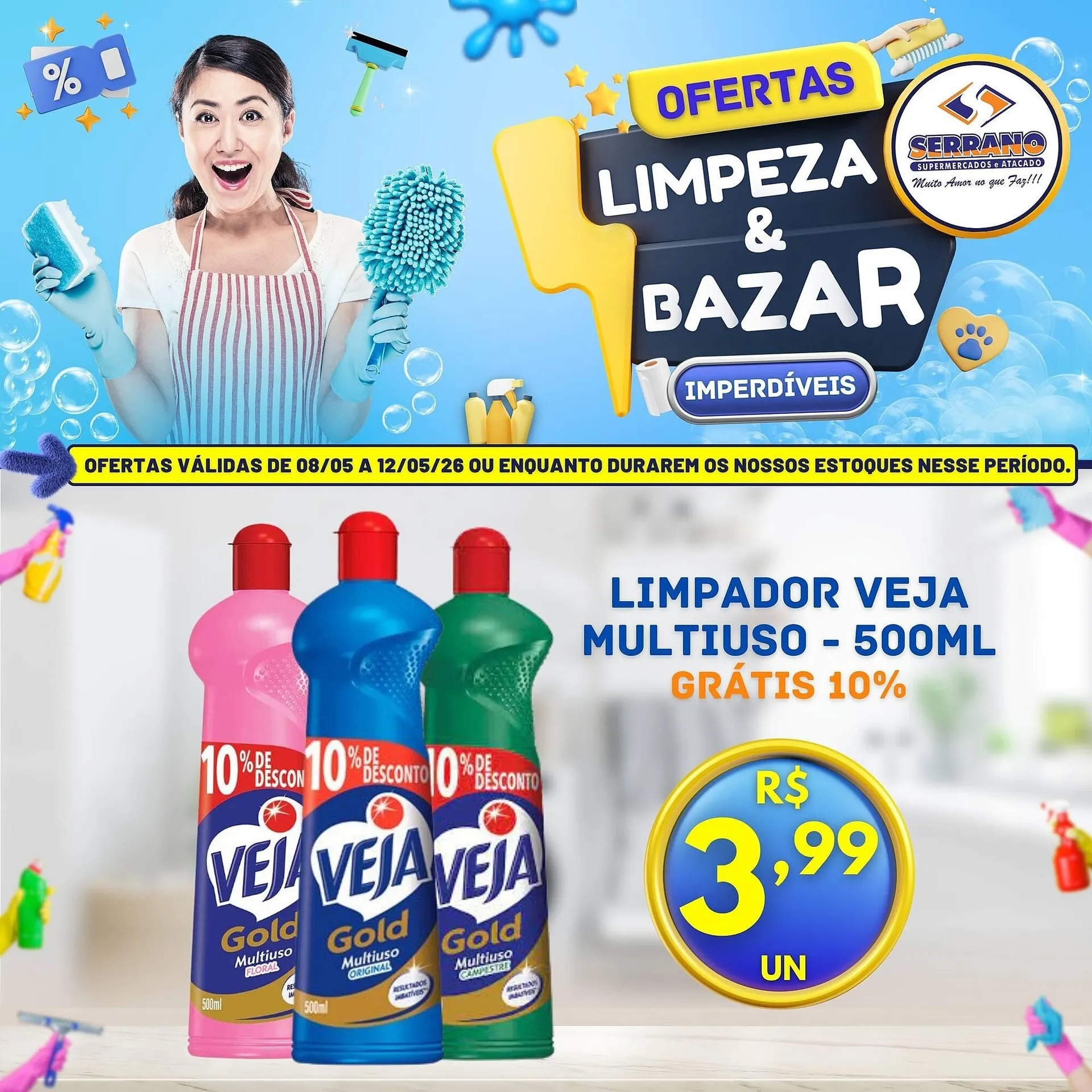 Encarte de Catálogo Serrano Supermercado 8 de maio até 12 de maio 2026 - Pagina 5