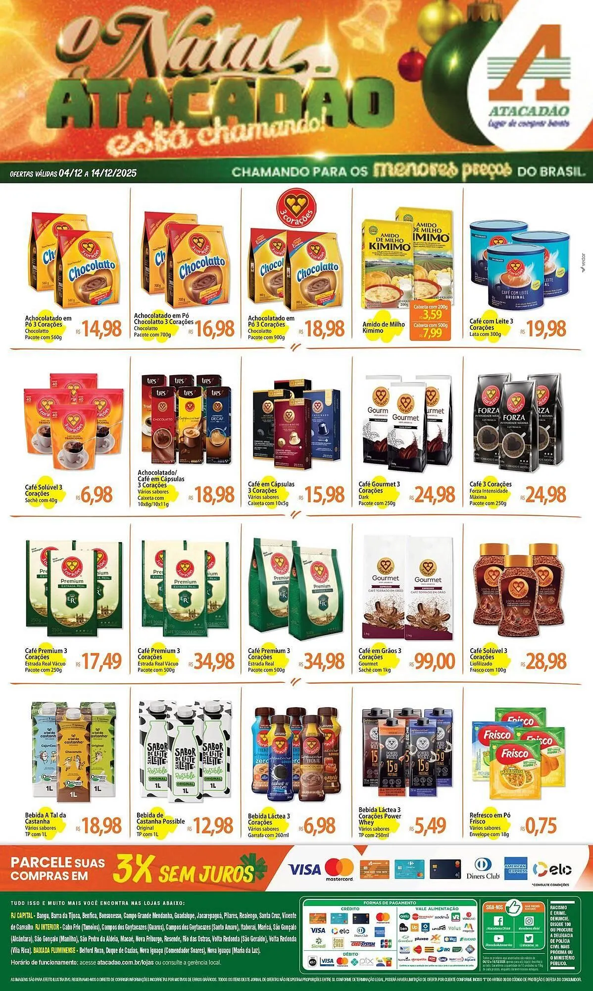 Encarte de Folheto Atacadão 4 de dezembro até 14 de dezembro 2025 - Pagina 1