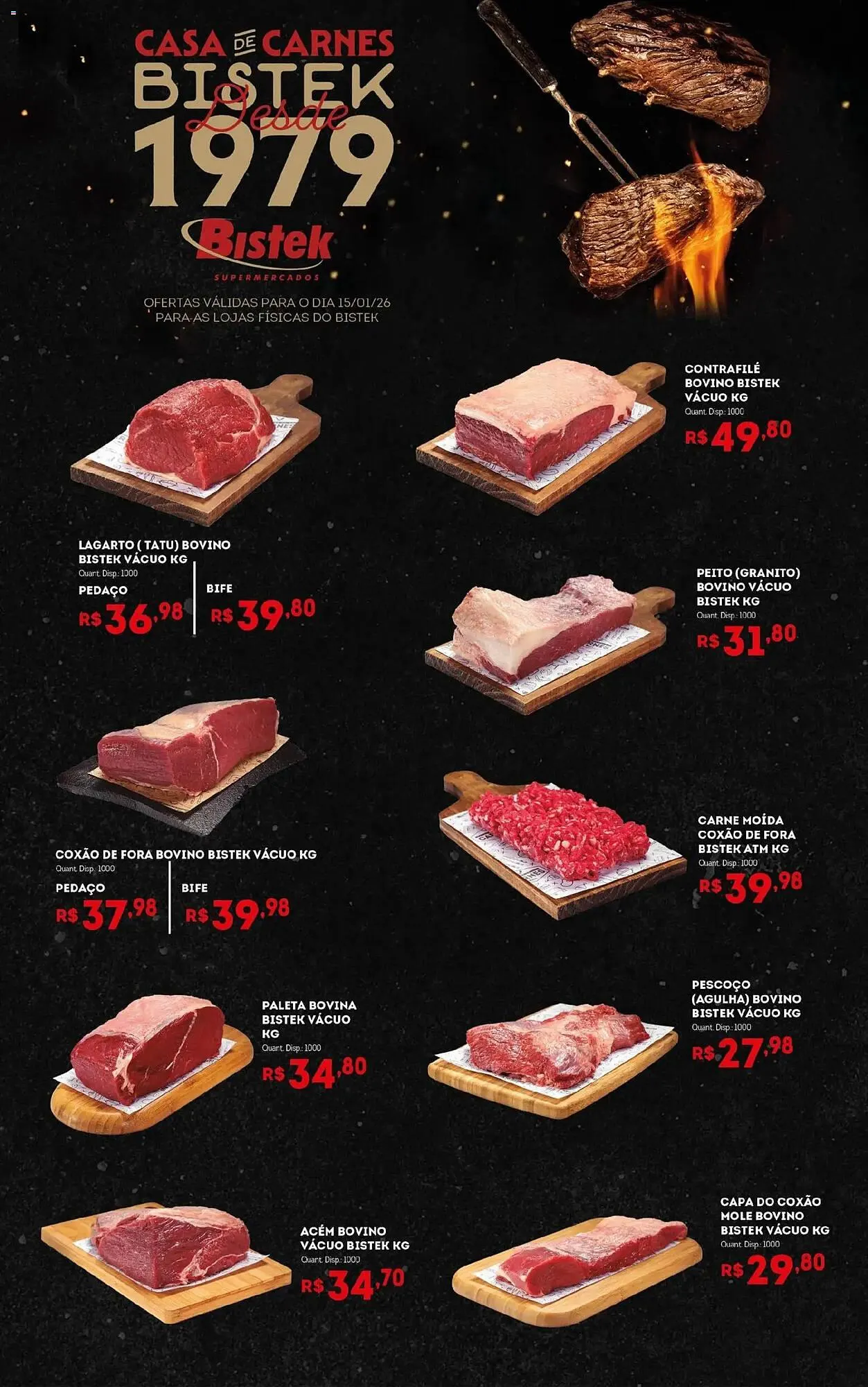Encarte de Encarte Bistek Supermercados 15 de janeiro até 15 de janeiro 2026 - Pagina 1