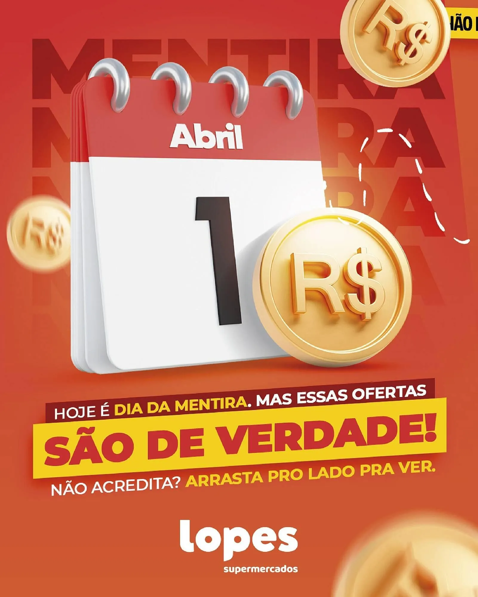 Encarte de Folheto Lopes Supermercados 1 de abril até 1 de abril 2026 - Pagina 1
