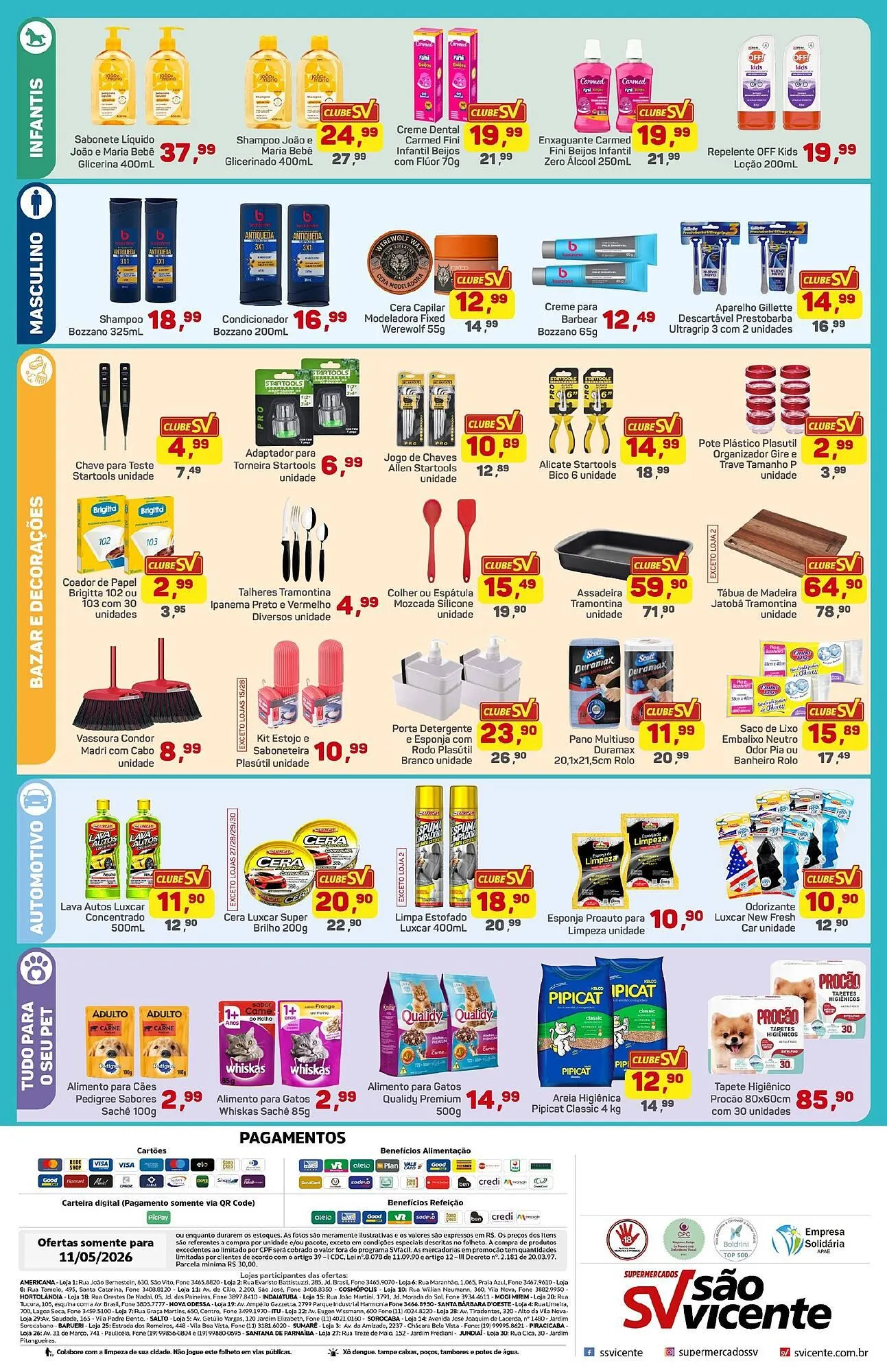 Encarte de Catálogo Supermercados São Vicente 11 de maio até 11 de maio 2026 - Pagina 2
