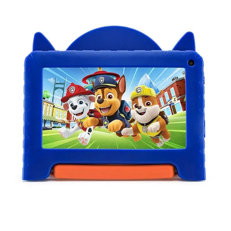 Tablet Patrulha Canina Chase com Controle Parental 4GB RAM + 64GB + Tela 7 pol + Case + Wi-fi + Android 13 + Quad Core Multi - NB421