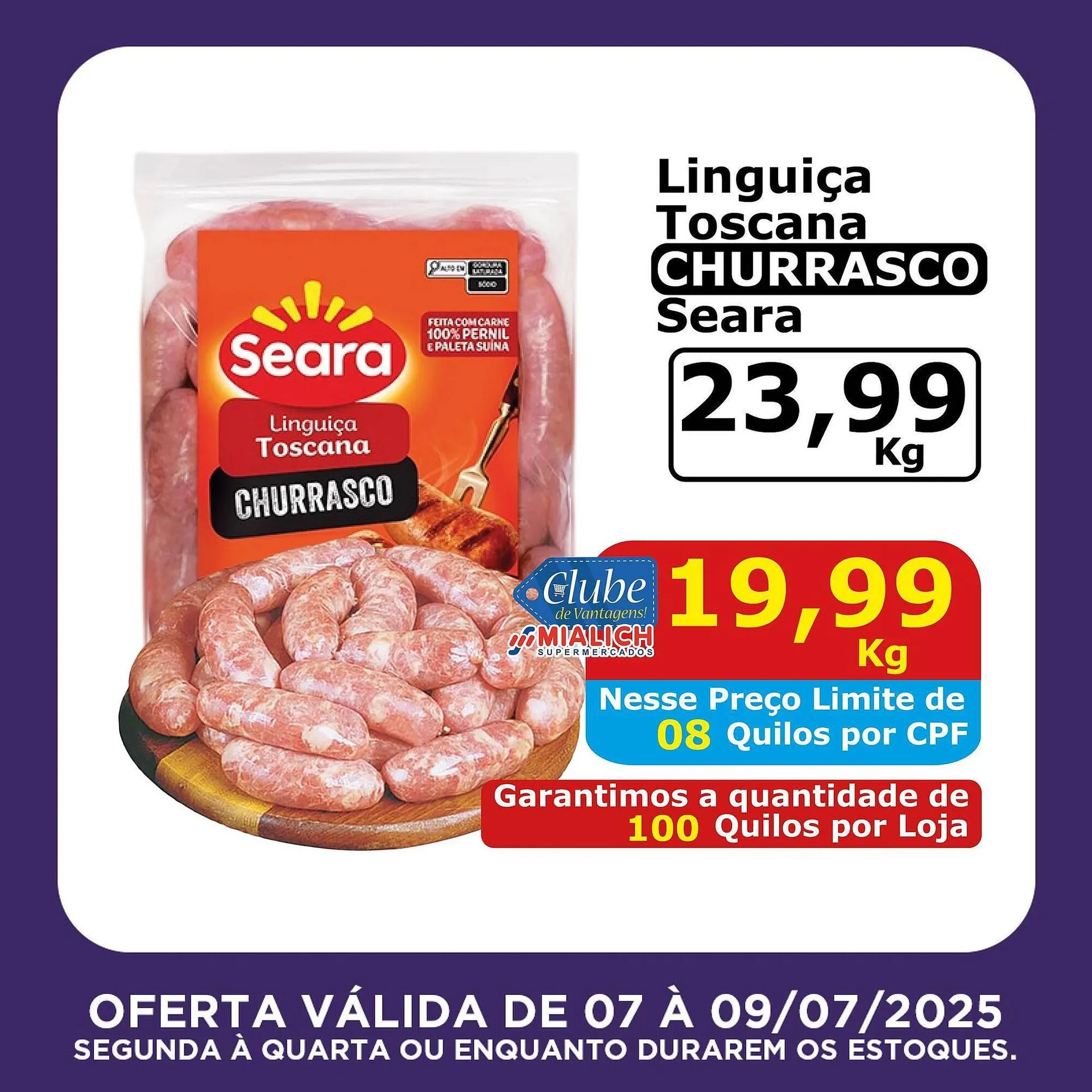 Encarte de Catálogo Mialich Supermercados 7 de julho até 9 de julho 2025 - Pagina 3