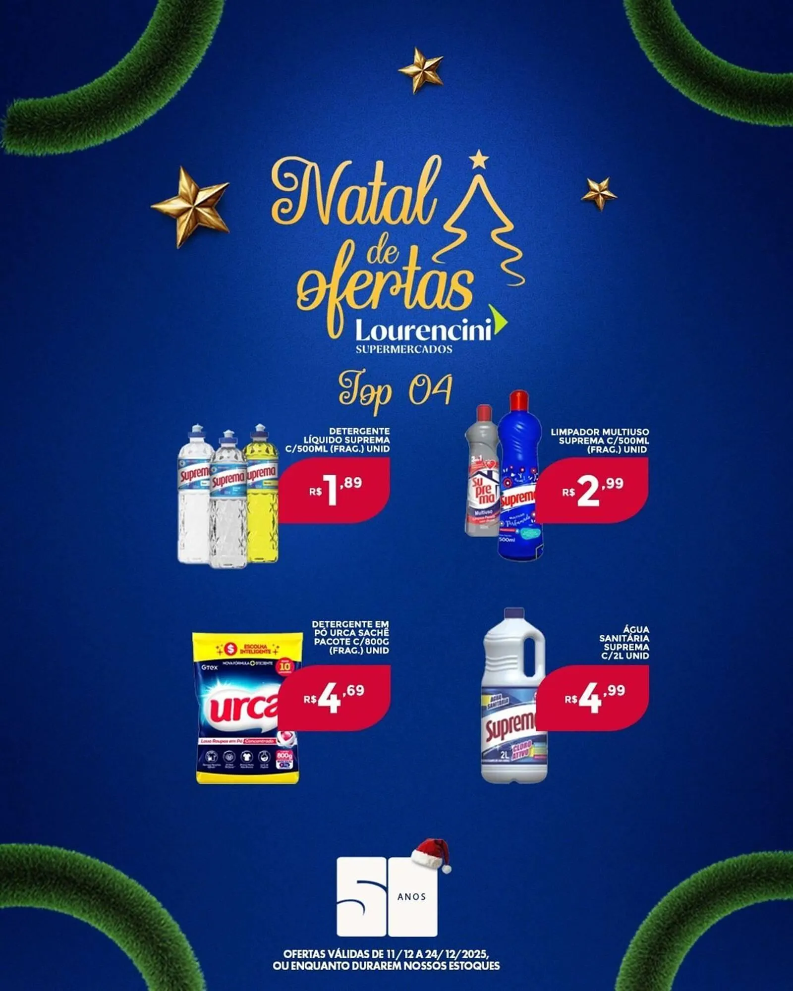Encarte de Catálogo Lourencini Supermercados 19 de dezembro até 24 de dezembro 2025 - Pagina 2
