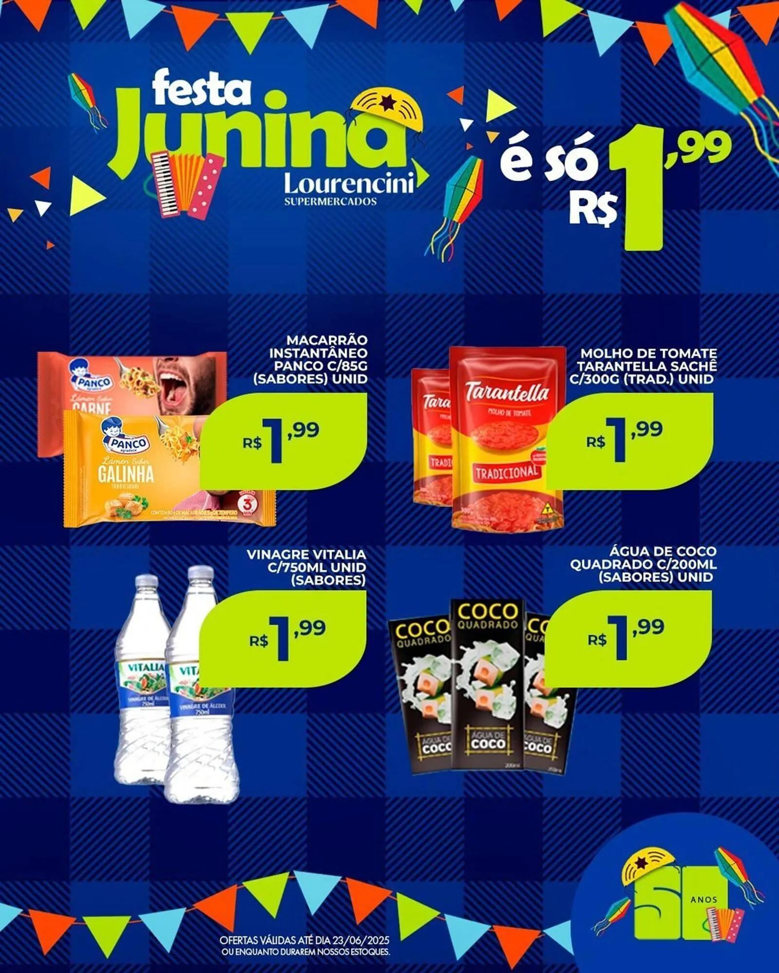 Encarte de Catálogo Lourencini Supermercados 13 de junho até 23 de junho 2025 - Pagina 2