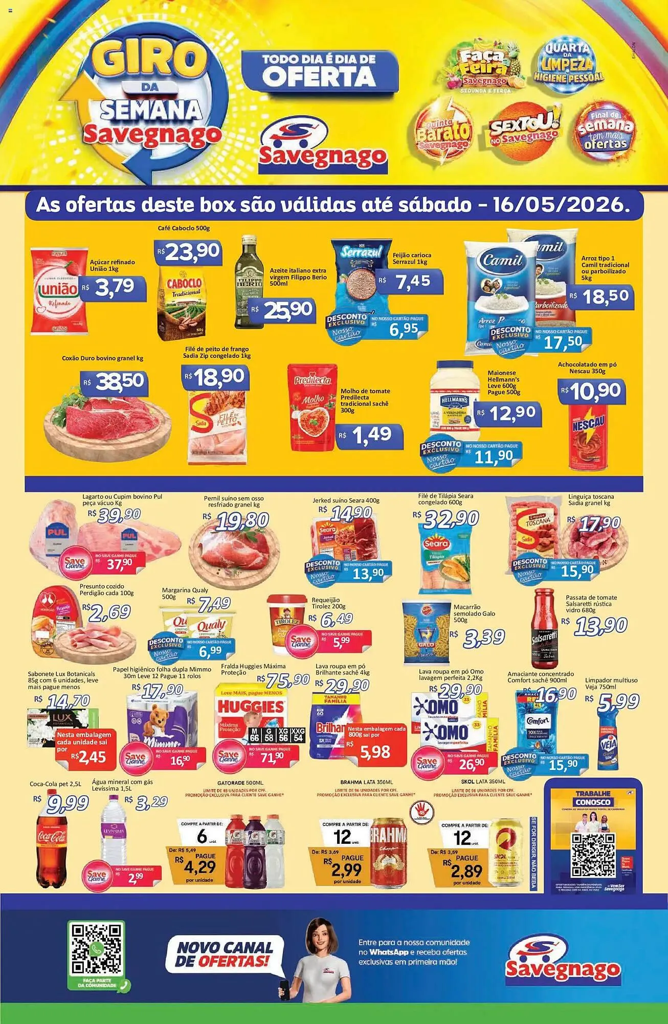 Encarte de Catálogo Supermercados Savegnago 14 de maio até 17 de maio 2026 - Pagina 1