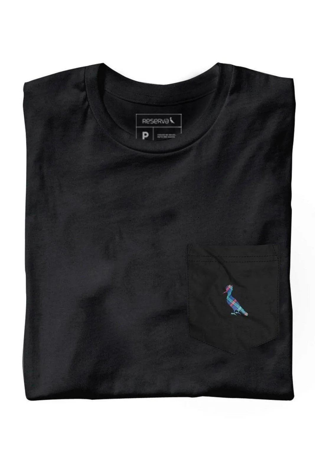 Camiseta Bolso Cb Pica-Pau Xadrez Reserva Preto