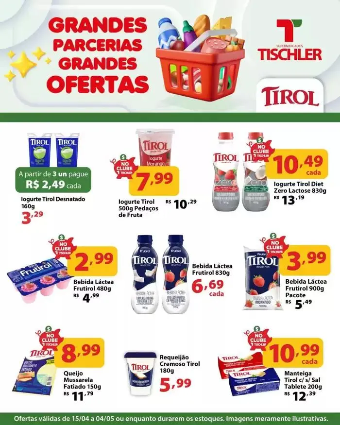 Encarte de Encarte Supermercados Tischler 15 de abril até 4 de maio 2025 - Pagina 1