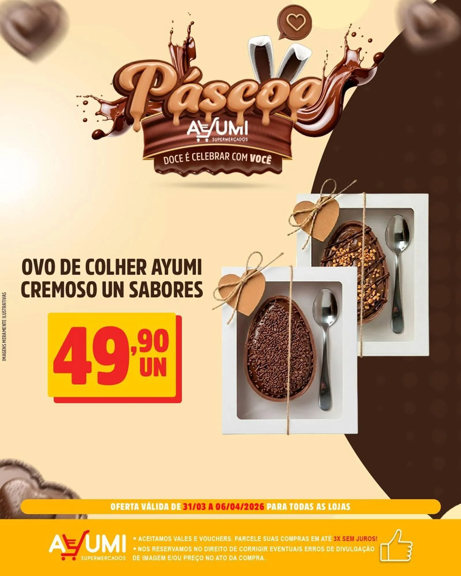 Encarte de Folheto Ayumi Supermercados 31 de março até 6 de abril 2026 - Pagina 1