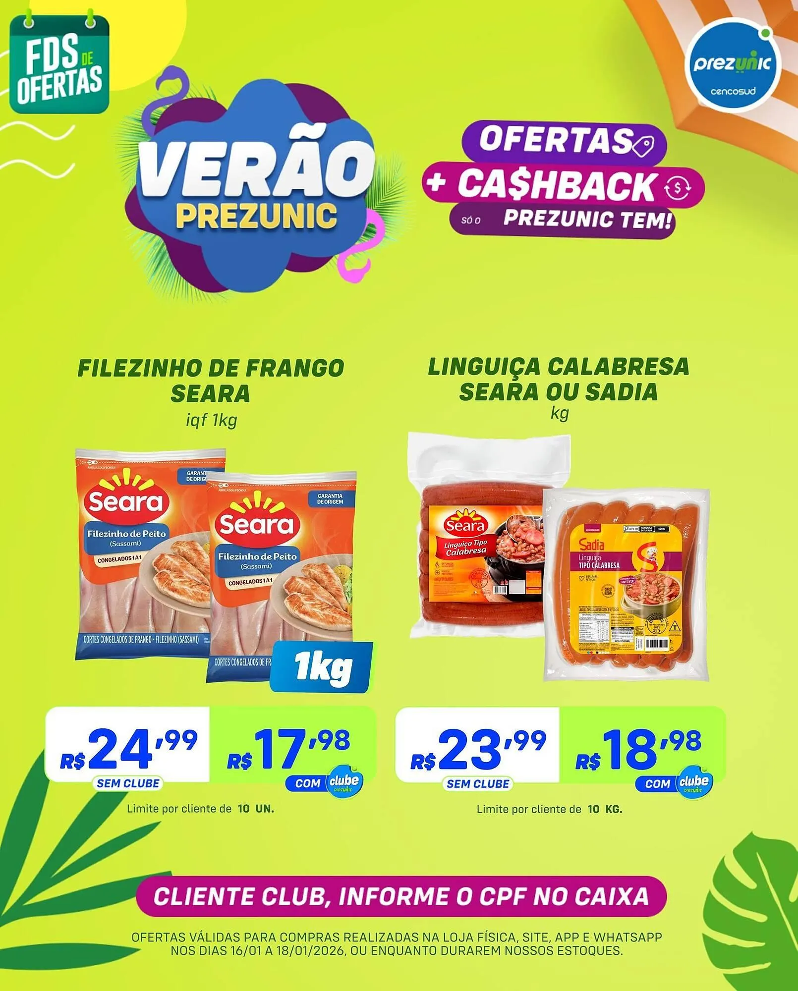 Encarte de Encarte Prezunic 16 de janeiro até 18 de janeiro 2026 - Pagina 3