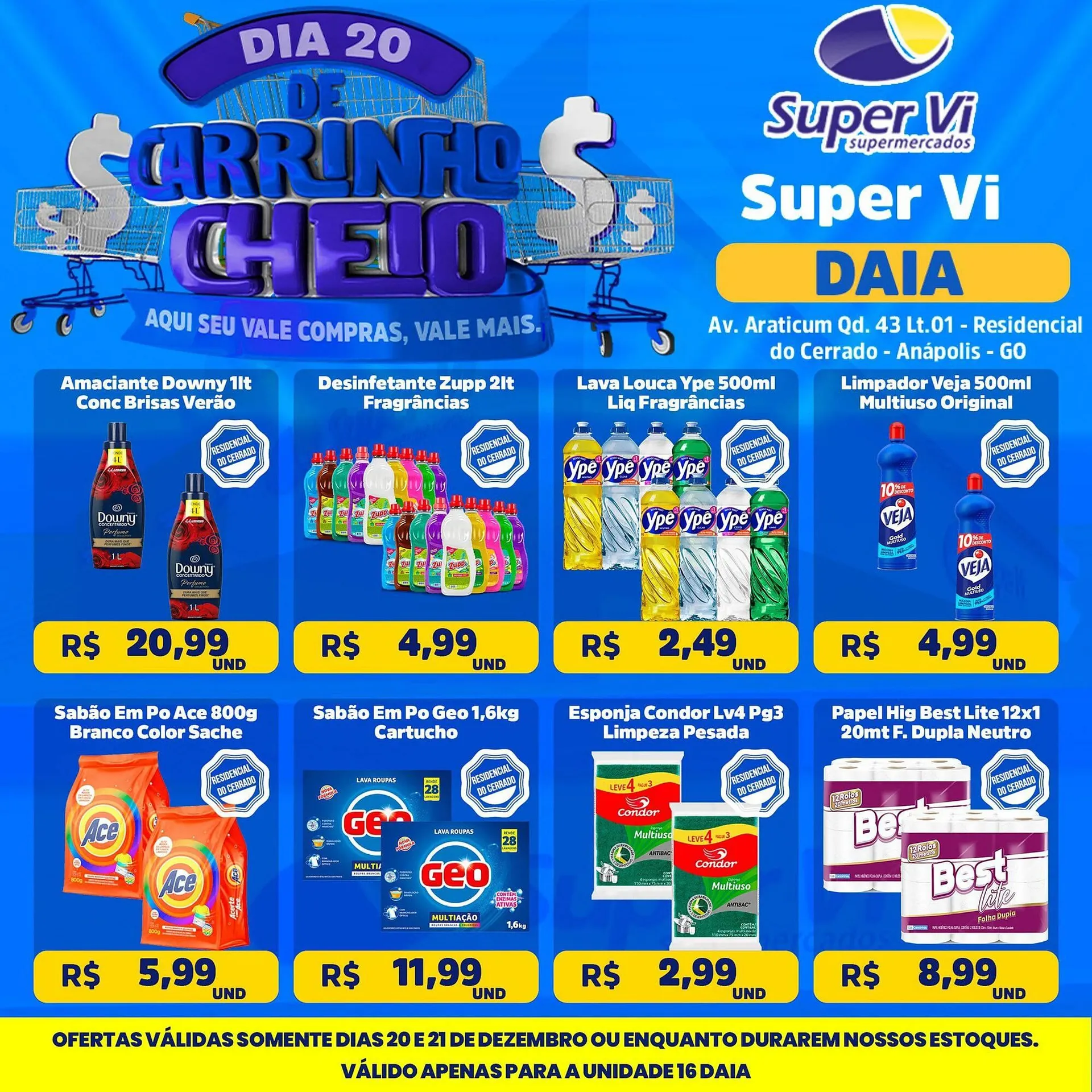 Encarte de Catálogo Super Vi Supermercados 20 de dezembro até 21 de dezembro 2025 - Pagina 1