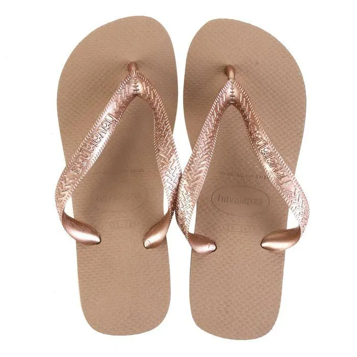 Sandália Havaianas Top Rose Gold Feminino Tamanho 37/38