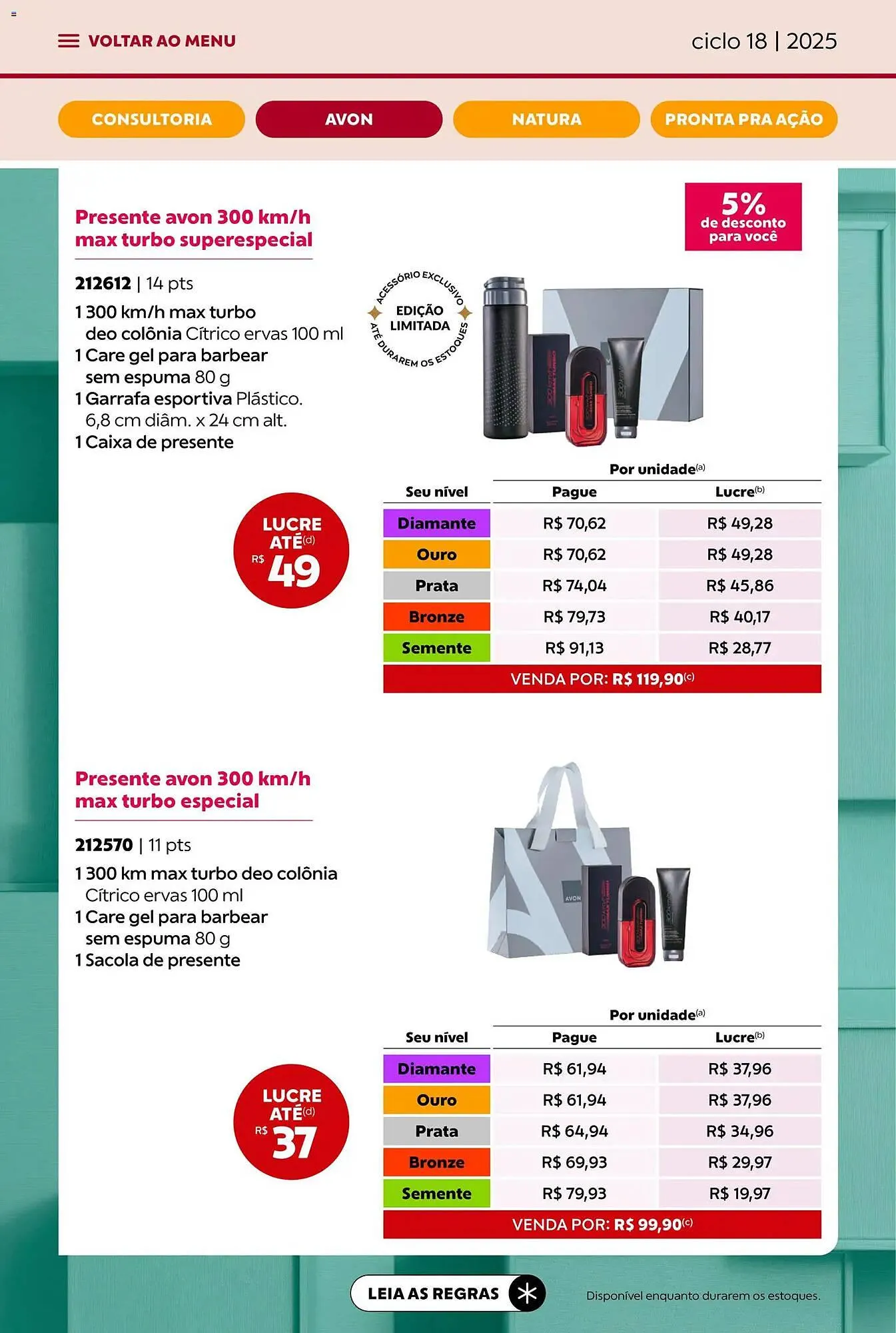 Encarte de Catálogo Avon 29 de outubro até 30 de novembro 2025 - Pagina 22
