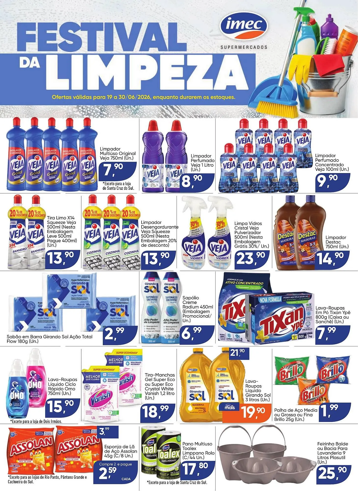 Encarte de Catálogo Imec Supermercados 19 de junho até 30 de junho 2026 - Pagina 1