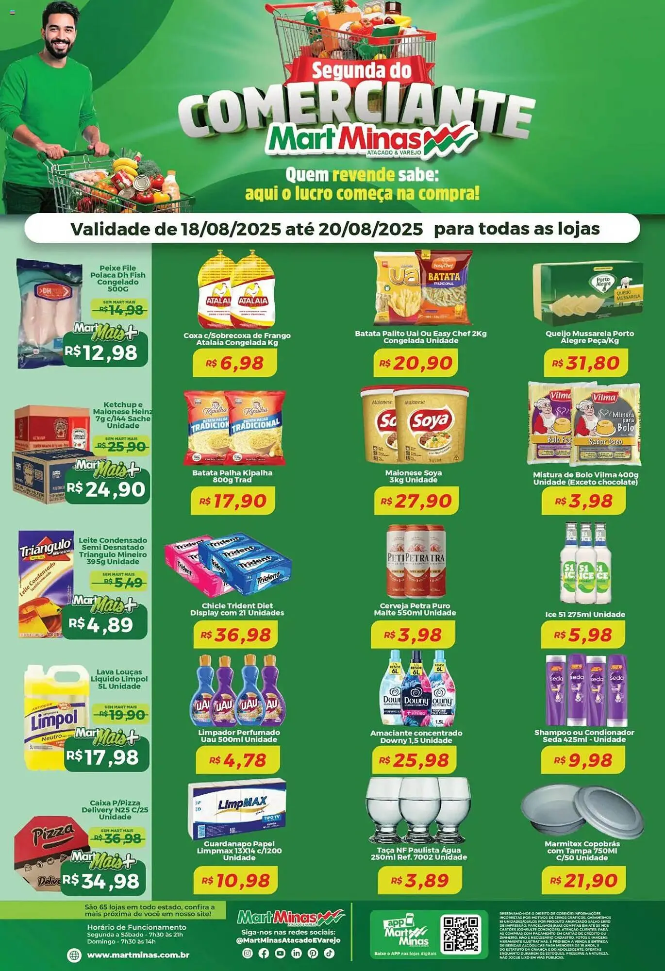 Encarte de Catálogo Mart Minas 18 de agosto até 20 de agosto 2025 - Pagina 1