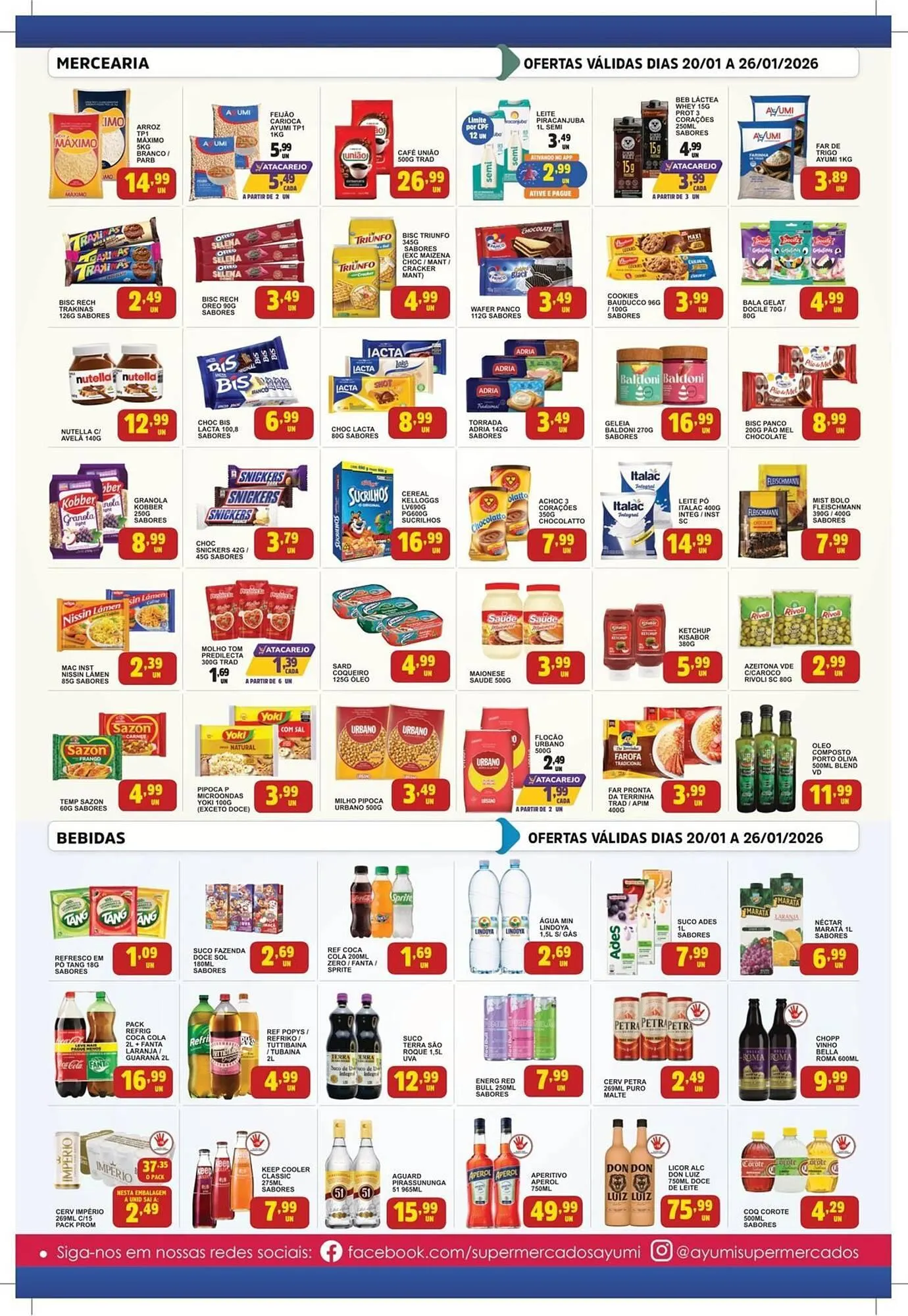 Encarte de Folheto Ayumi Supermercados 20 de janeiro até 26 de janeiro 2026 - Pagina 3