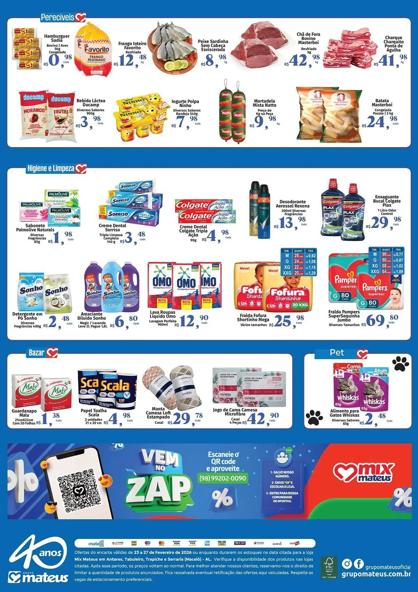 Encarte de Catálogo Supermercados Mateus 23 de fevereiro até 27 de fevereiro 2026 - Pagina 2