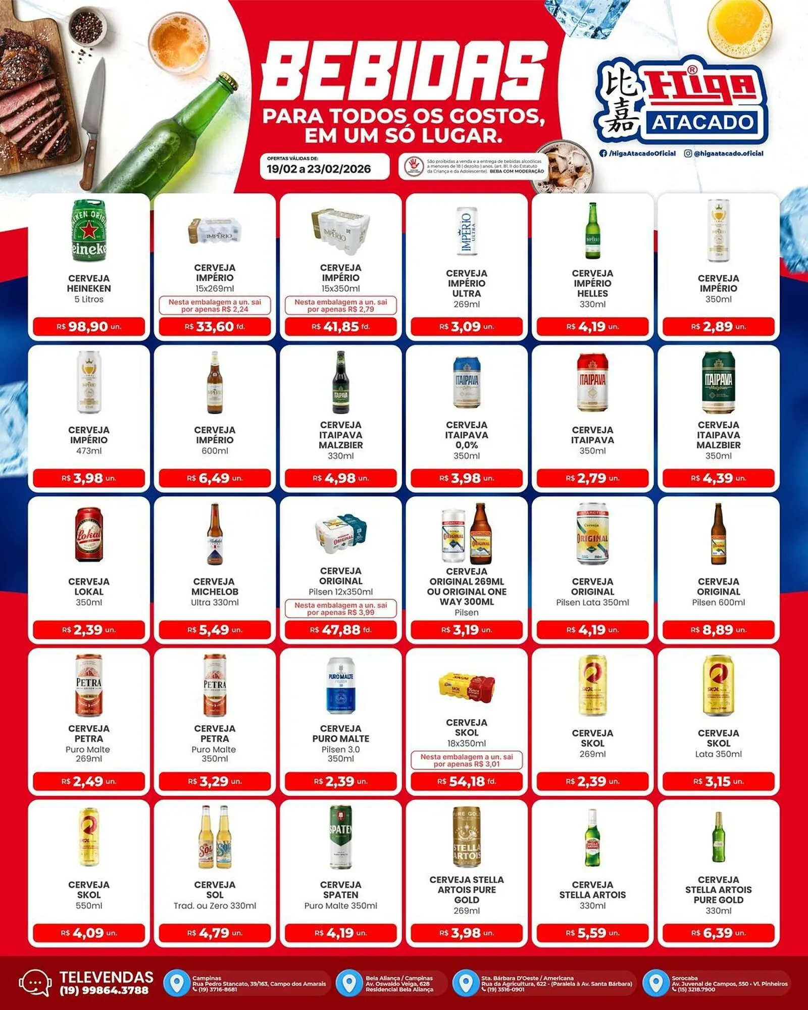 Encarte de Folheto Higa Atacado 19 de fevereiro até 23 de fevereiro 2026 - Pagina 2
