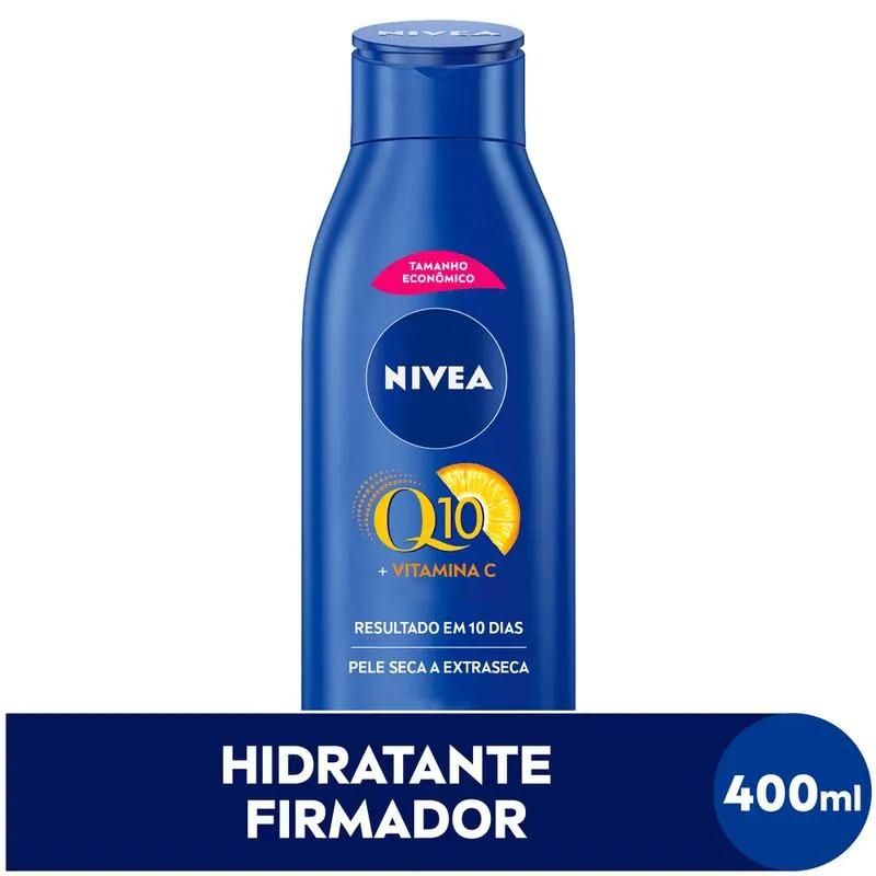 Loção Firmadora Nivea Frasco Q10 + Vitamina C Pele Seca Extrasseca Frasco 400ml