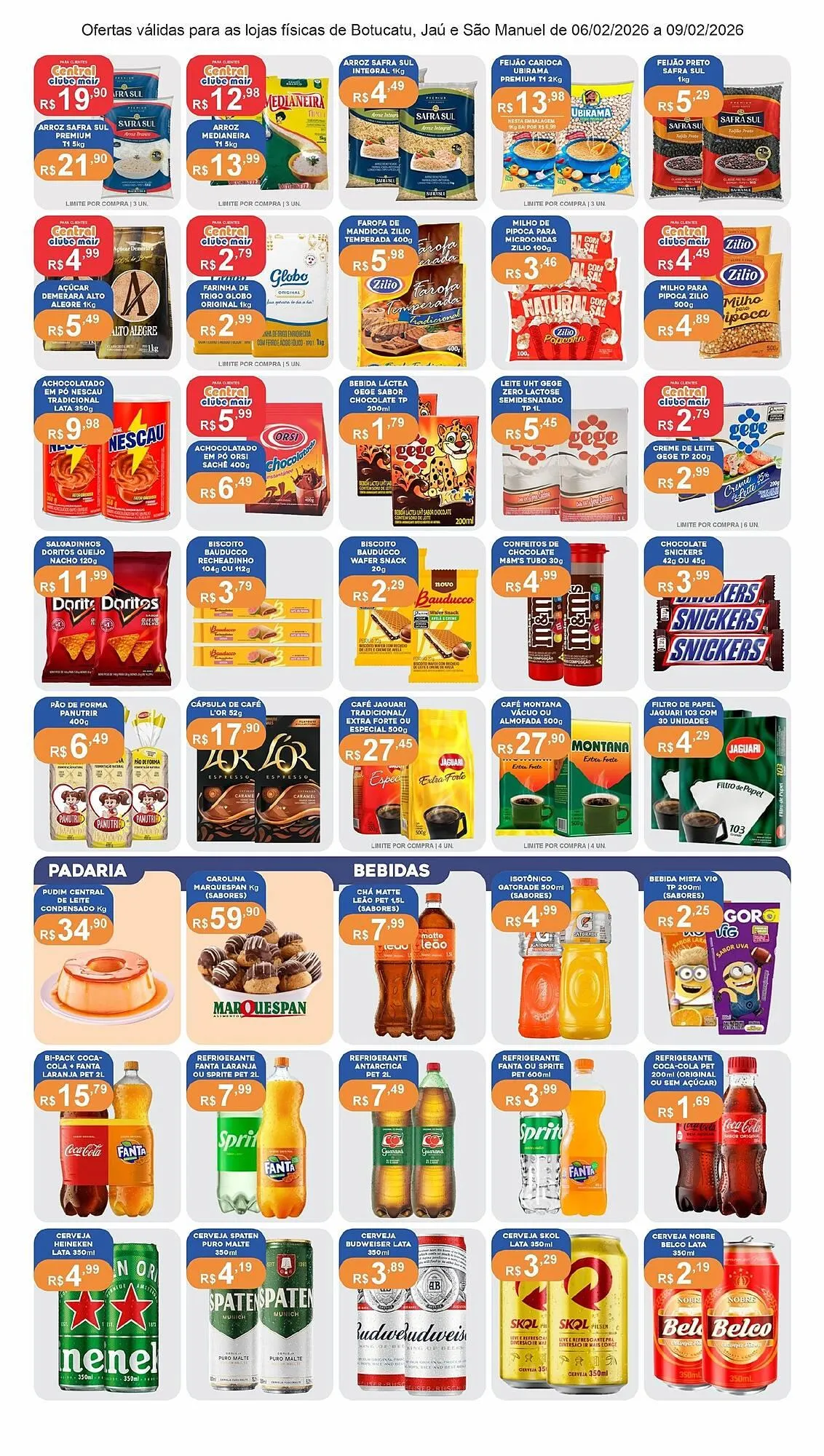 Encarte de Catálogo Central Supermercados 9 de fevereiro até 10 de fevereiro 2026 - Pagina 3