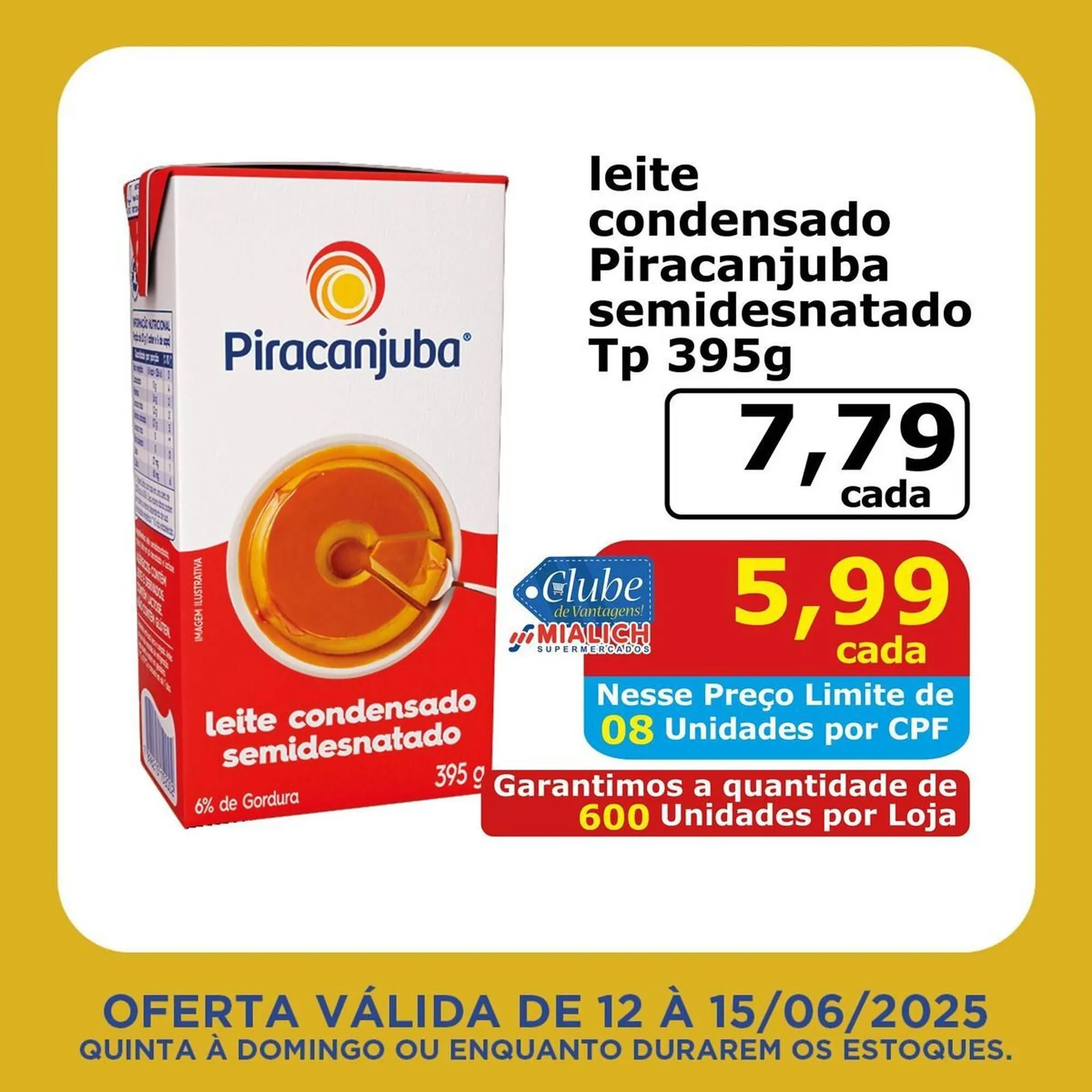 Encarte de Catálogo Mialich Supermercados 12 de junho até 15 de junho 2025 - Pagina 6