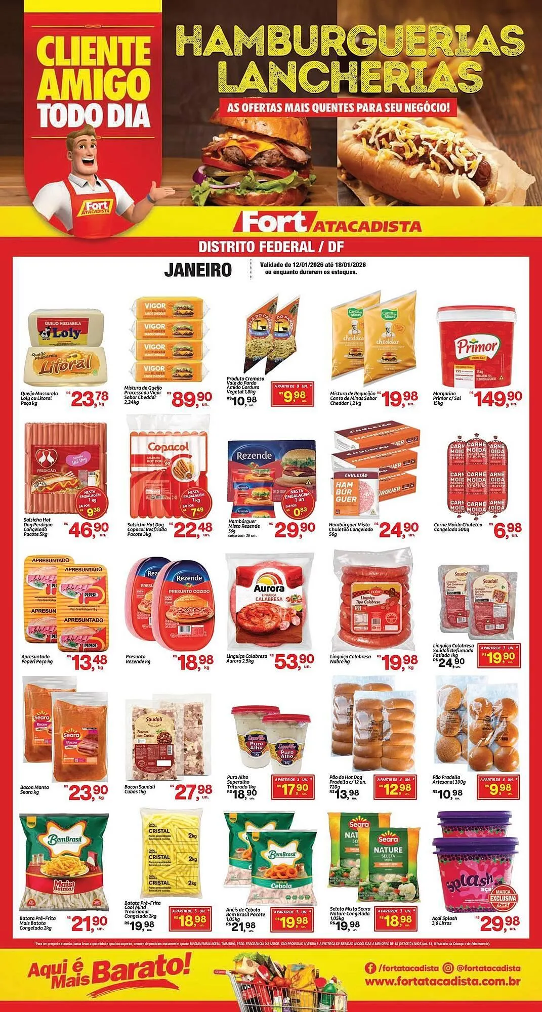 Encarte de Tabloide Fort Atacadista 12 de janeiro até 18 de janeiro 2026 - Pagina 1