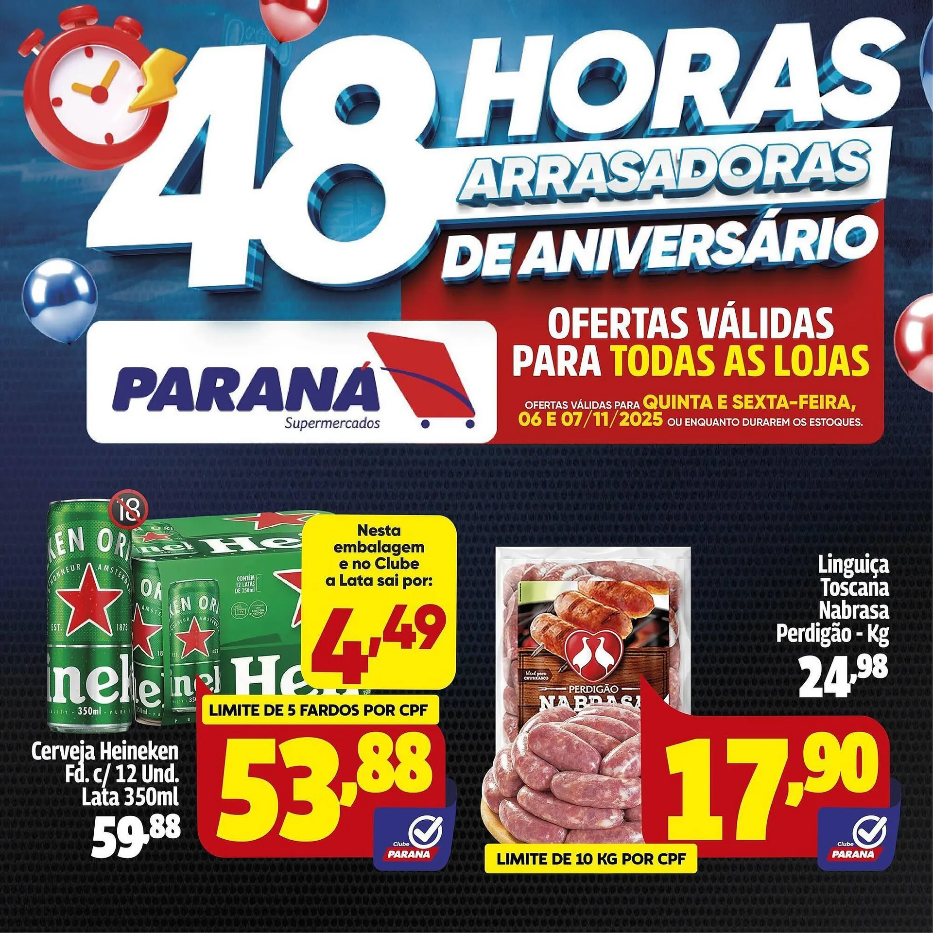 Encarte de Folheto Supermercado Paraná 6 de novembro até 7 de novembro 2025 - Pagina 1