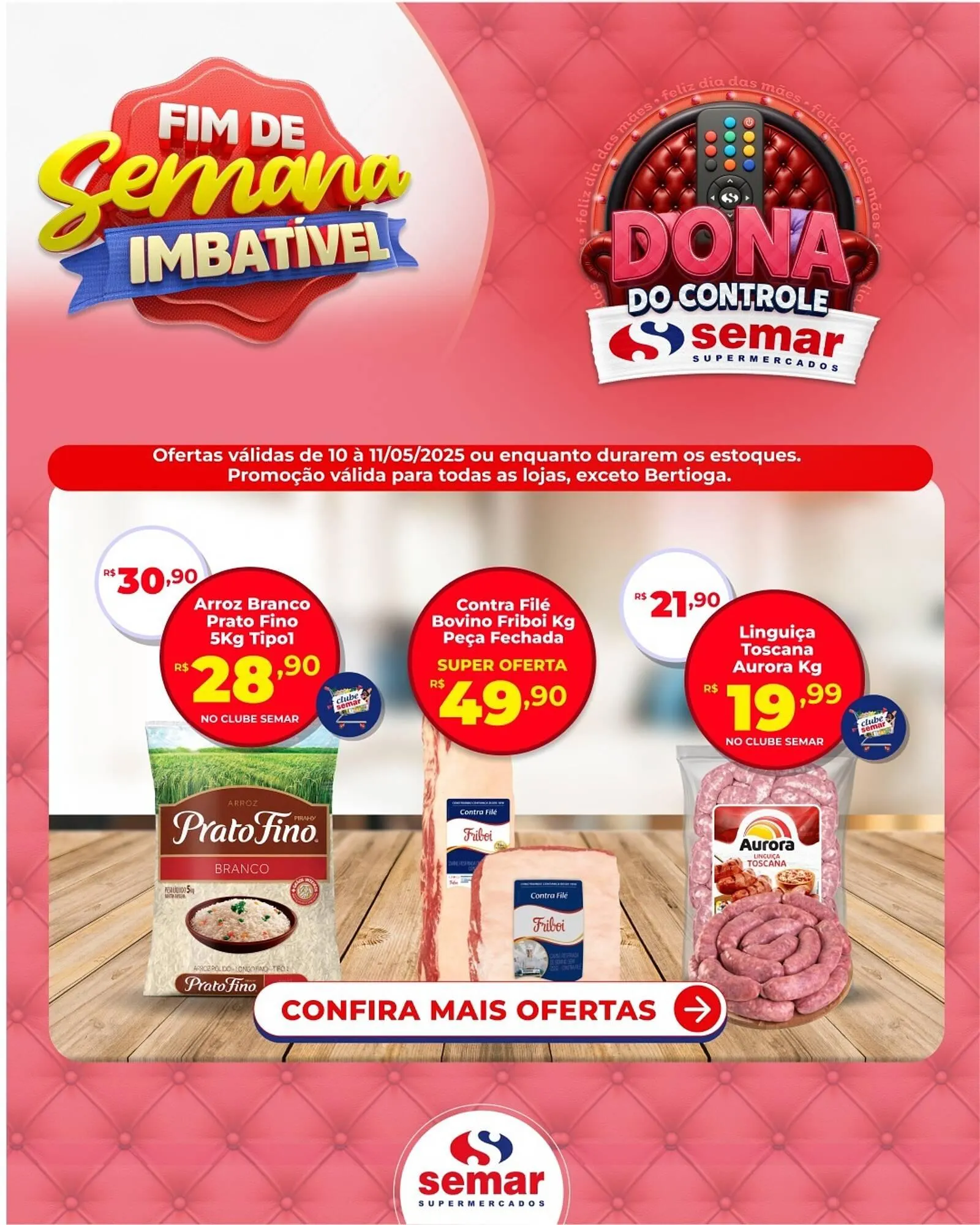Encarte de Catálogo Semar Supermercado 10 de maio até 11 de maio 2025 - Pagina 1