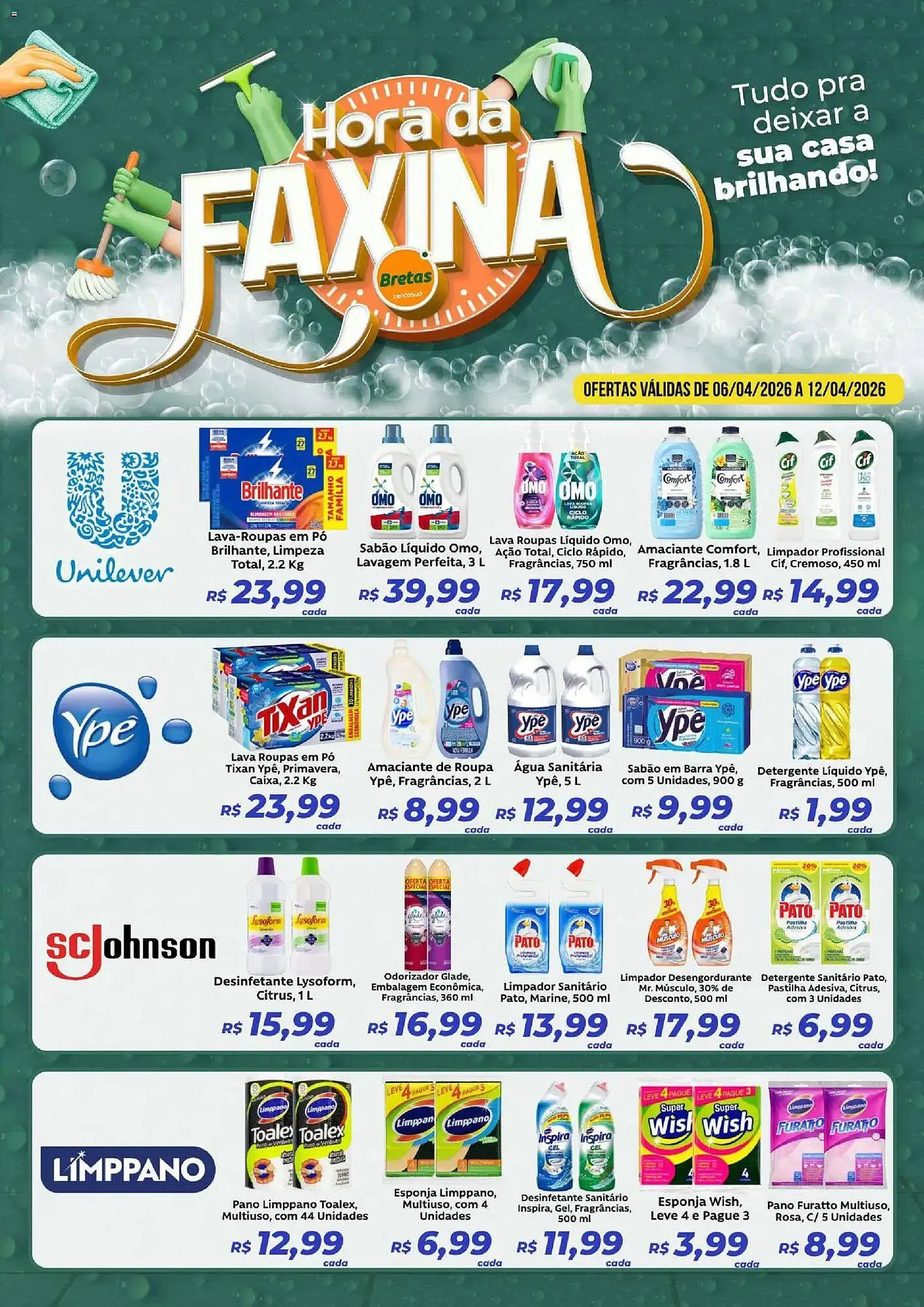 Encarte de Catálogo Supermercados Bretas 6 de abril até 12 de abril 2026 - Pagina 1